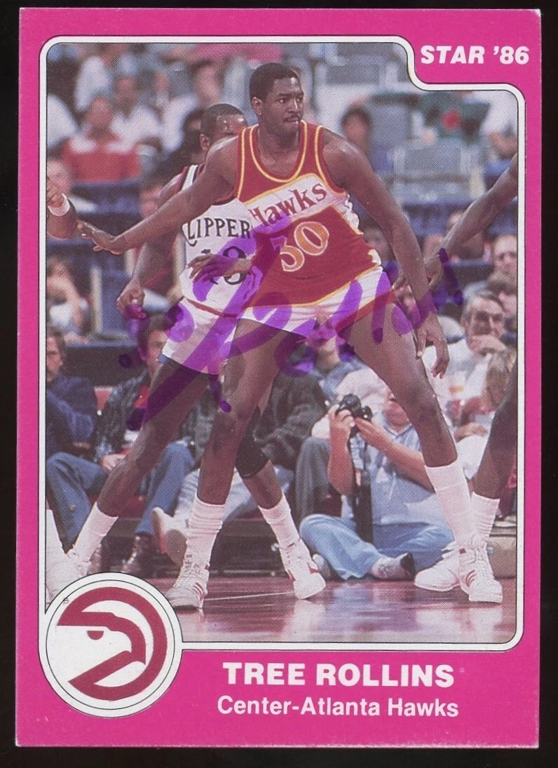 Tree Rollins #46 signed autograph auto 1985-86 Star Basketball Trading Card