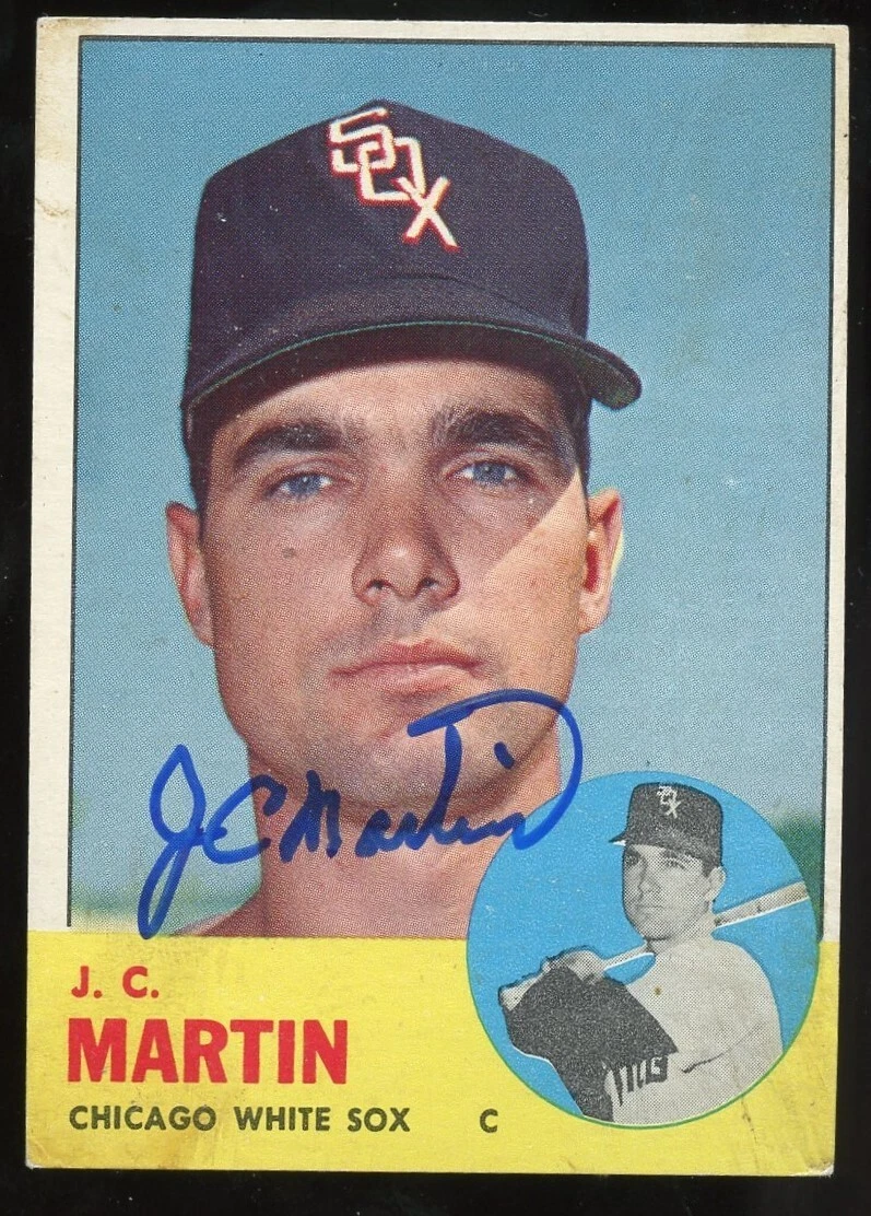 J.C. Martin #499 signed autograph auto 1963 Topps Baseball Trading Card