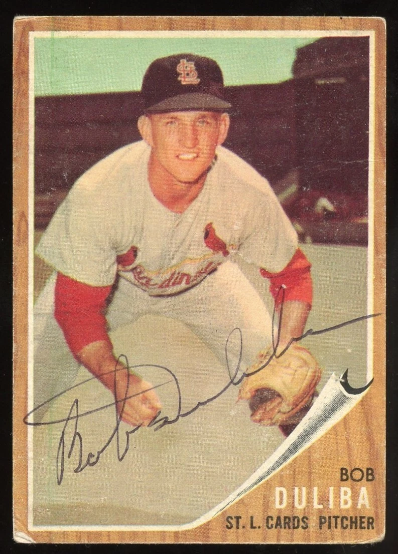 Bob Duliba #149 signed autograph auto 1962 Topps Baseball Trading Card