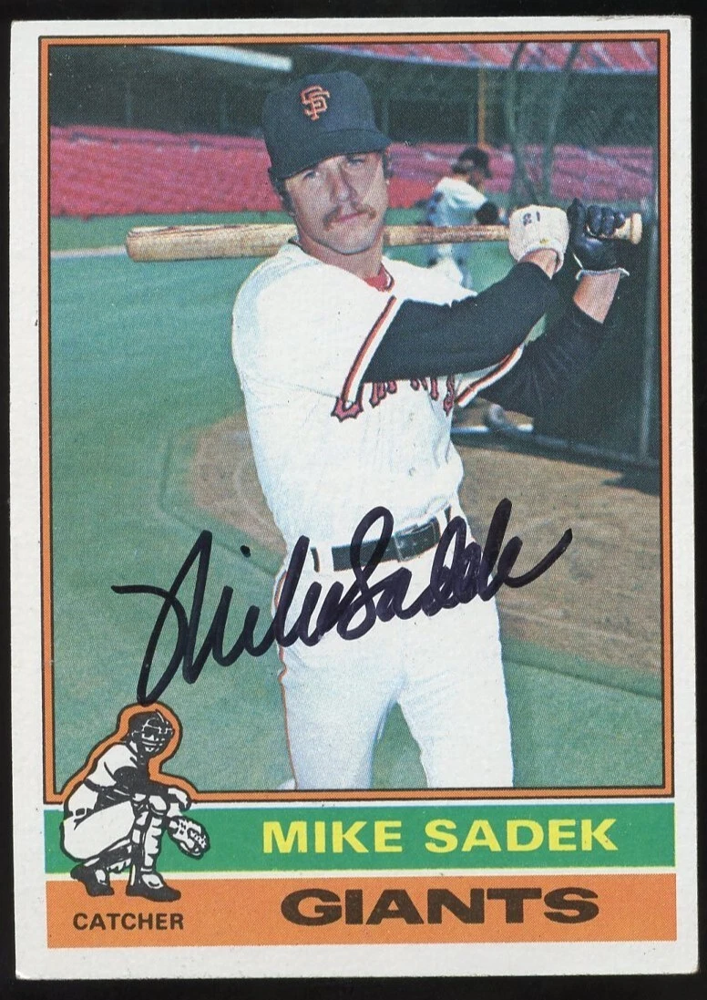 Mike Sadek #234 signed autograph auto 1976 Topps Baseball Trading Card