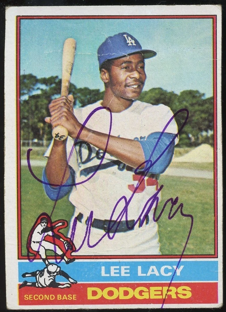 Lee Lacy #99 signed autograph auto 1976 Topps Baseball Trading Card