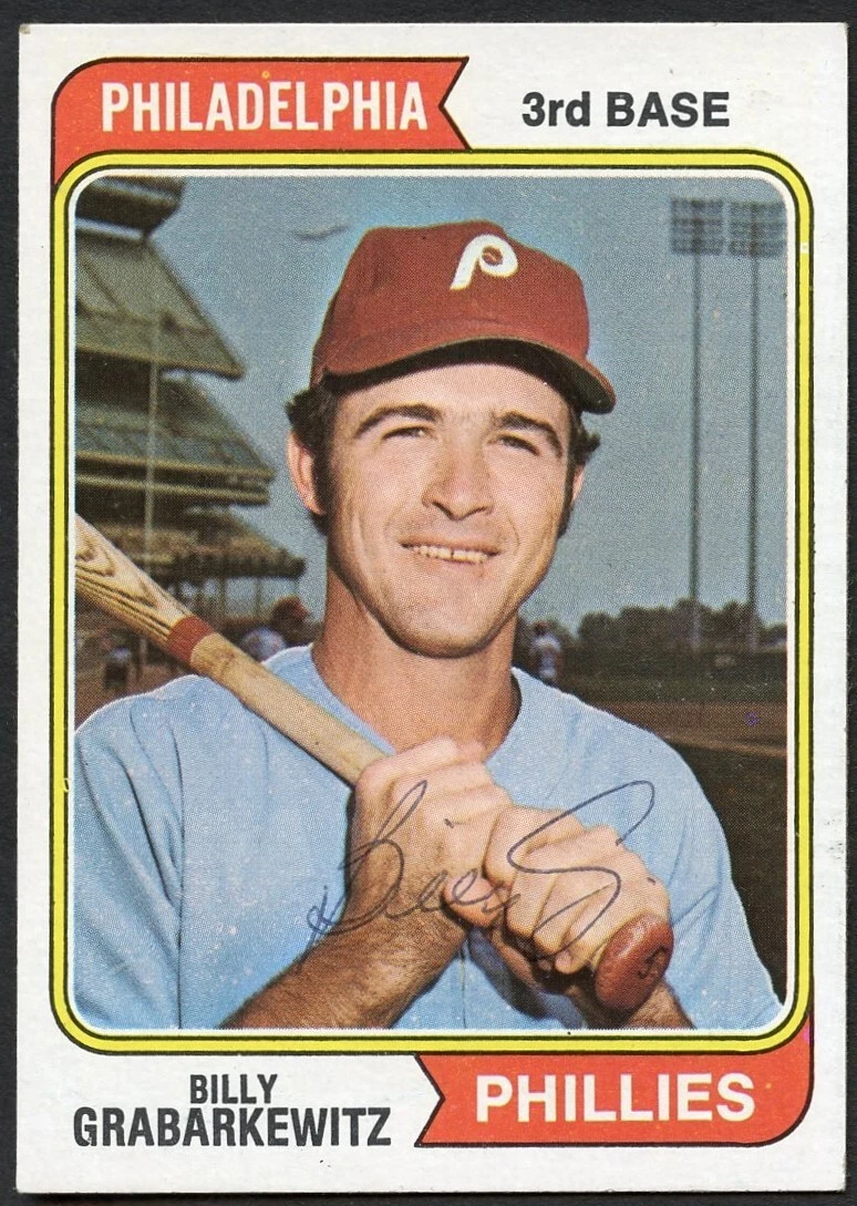 Billy Grabarkewitz #214 signed autograph auto 1974 Topps Baseball Trading Card