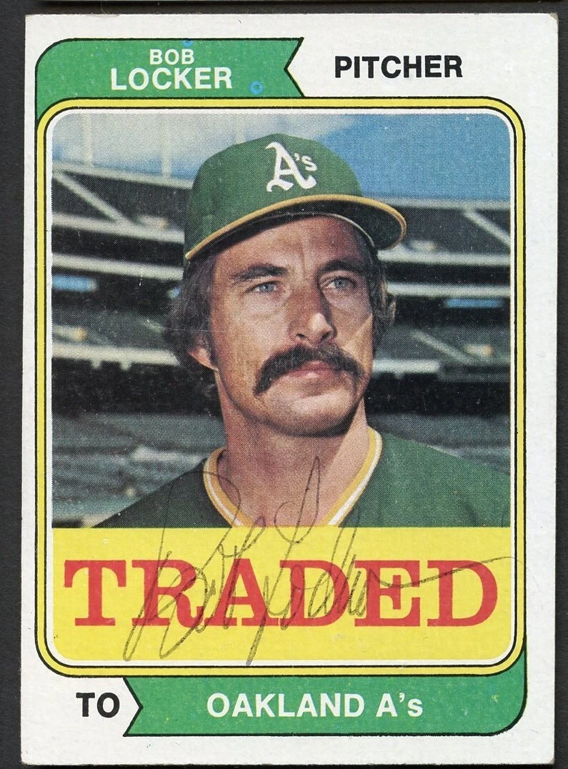 Bob Locker #62T signed autograph auto 1974 Topps Baseball Trading Card