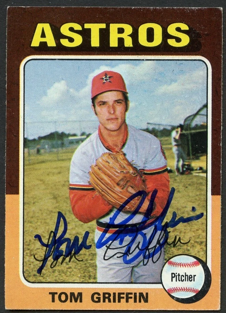 Tom Griffin #188 signed autograph auto 1975 Topps Baseball Trading Card