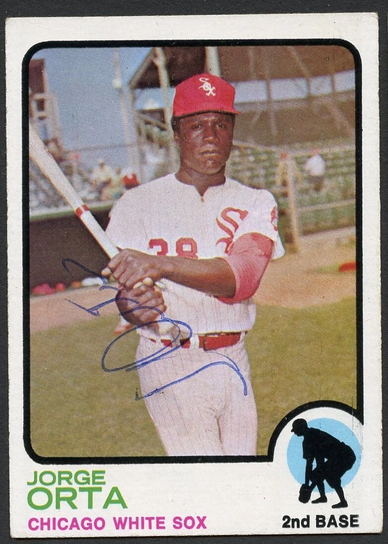 Jorge Orta #194 signed autograph auto 1973 Topps Baseball Trading Card
