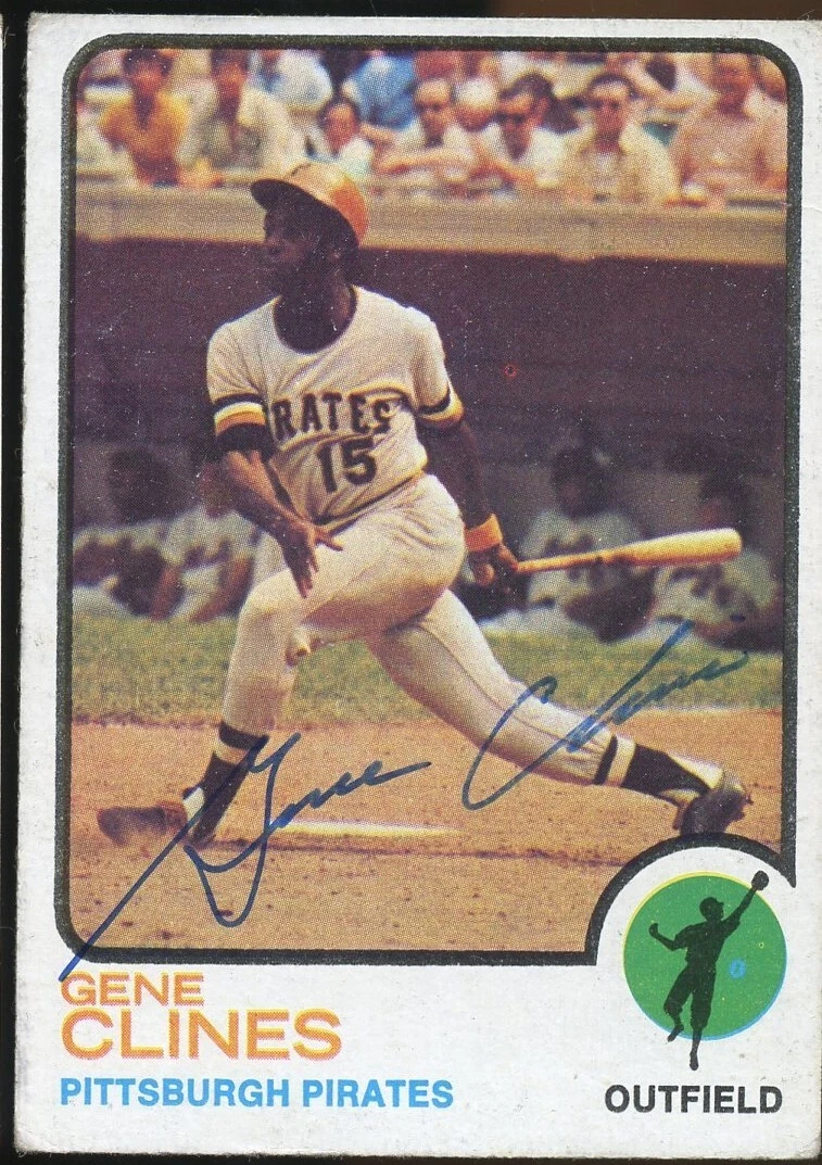 Gene Clines #333 signed autograph auto 1973 Topps Baseball Trading Card