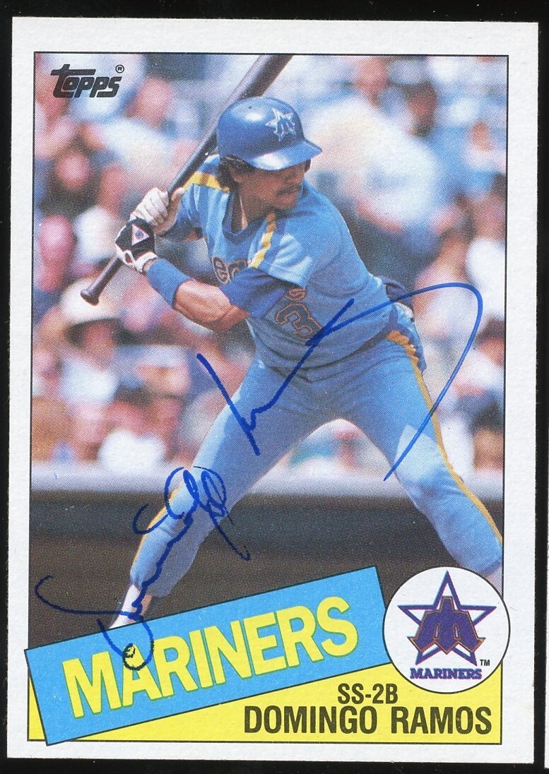 Domingo Ramos #349 signed autograph auto 1985 Topps Baseball Trading Card