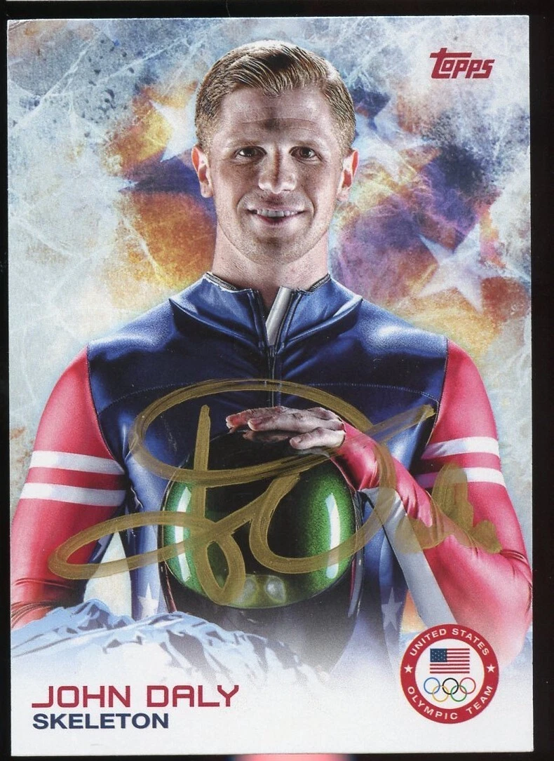 John Daly #20 signed autograph auto 2014 Topps U.S. Winter Olympic Card