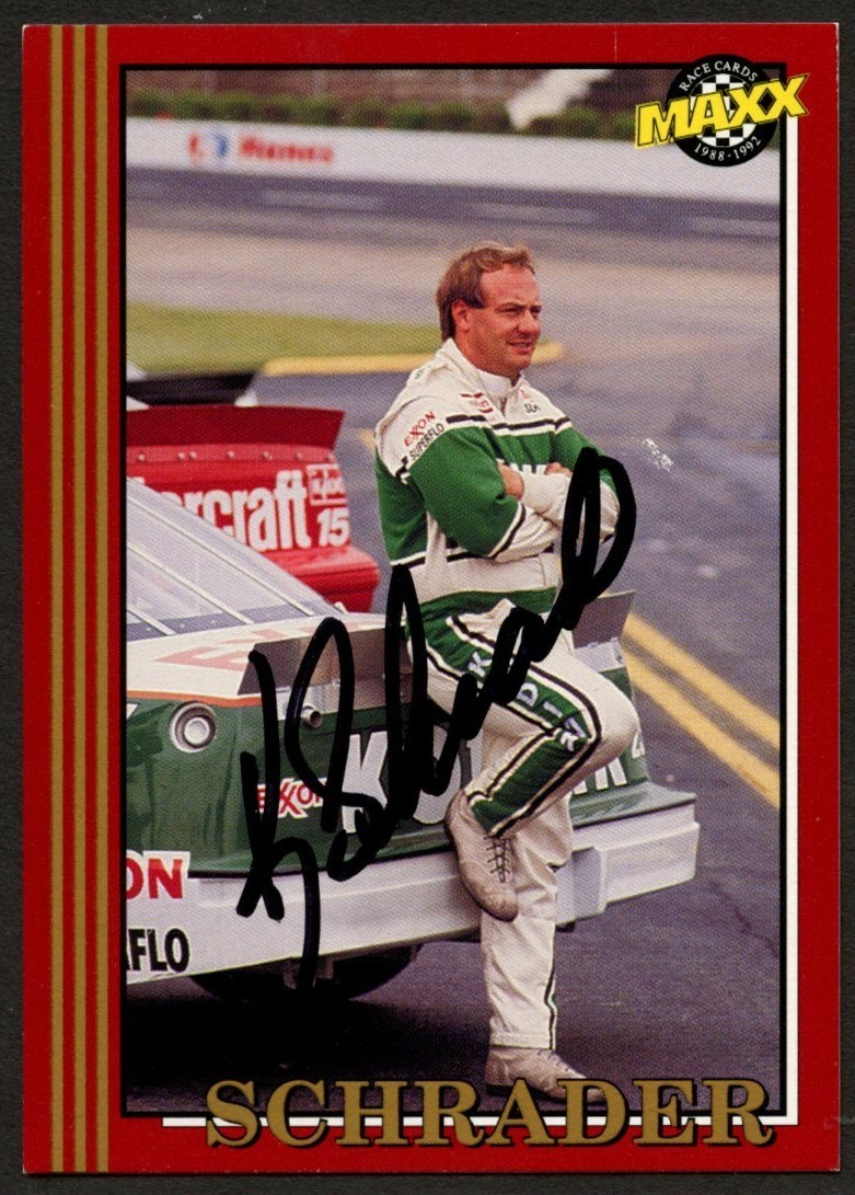 Ken Schrader #25 signed autograph auto 1992 Maxx NASCAR Racing Trading Card