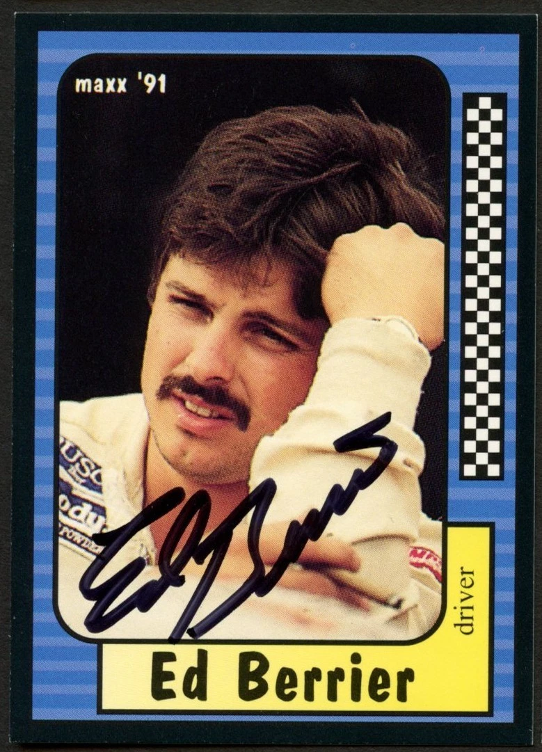 Ed Berrier #119 signed autograph auto 1991 Maxx NASCAR Racing Trading Card