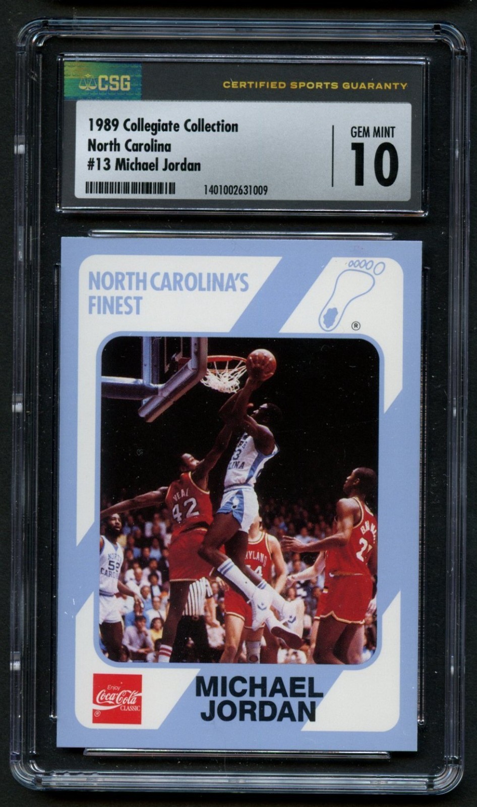 Michael Jordan #13 Collegiate Collection 1989 North Carolina Basketball CSG 10