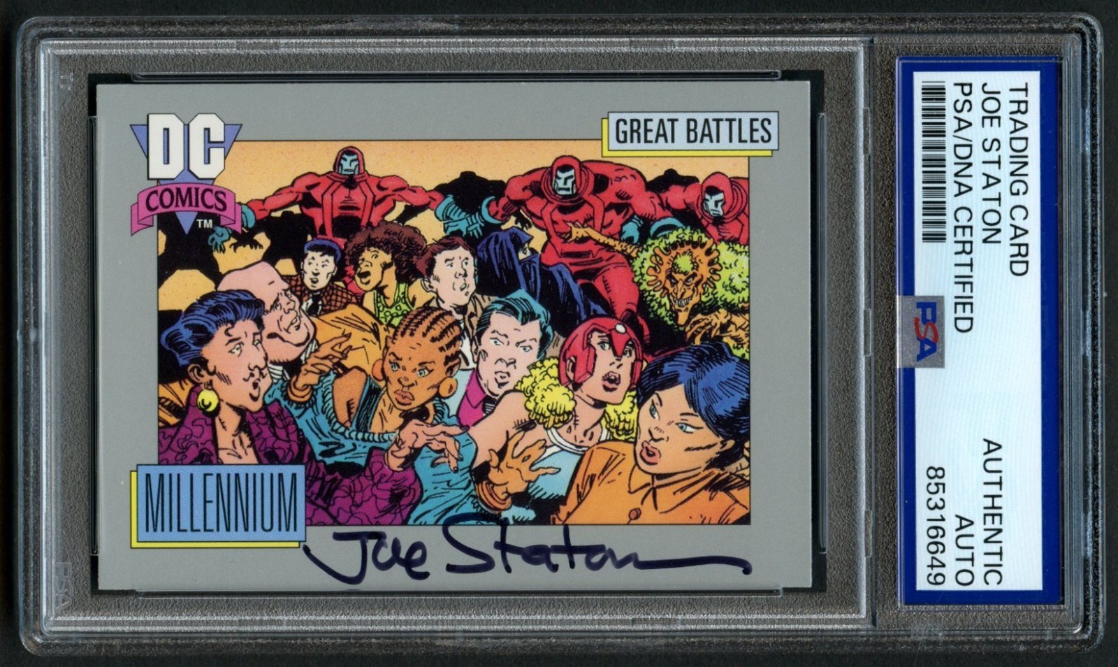 Joe Staton #151 signed autograph 1991 DC Comic Artist Trading Card PSA Slabbed