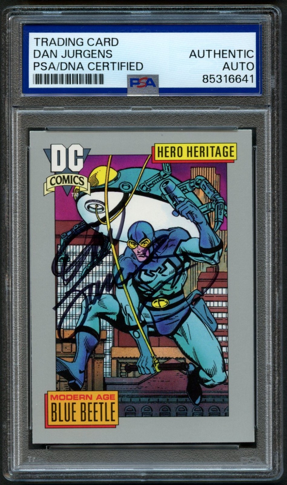 Dan Jurgens #3 signed autograph 1991 DC Comic Book Writer Trading Card PSA