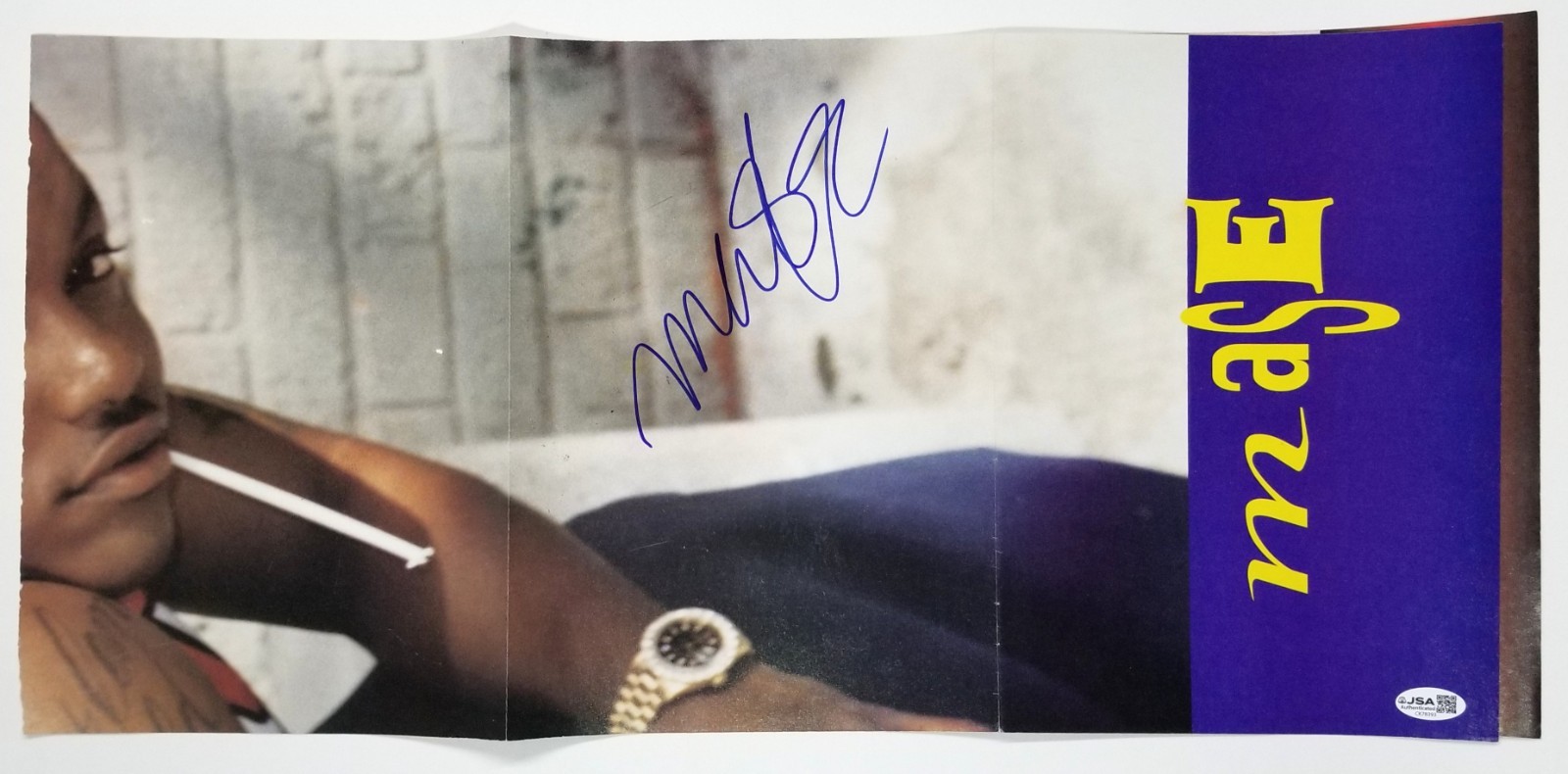 Mase aka Ma$e SIGNED Mag Foldout Poster JSA COA Autographed Children of the Corn