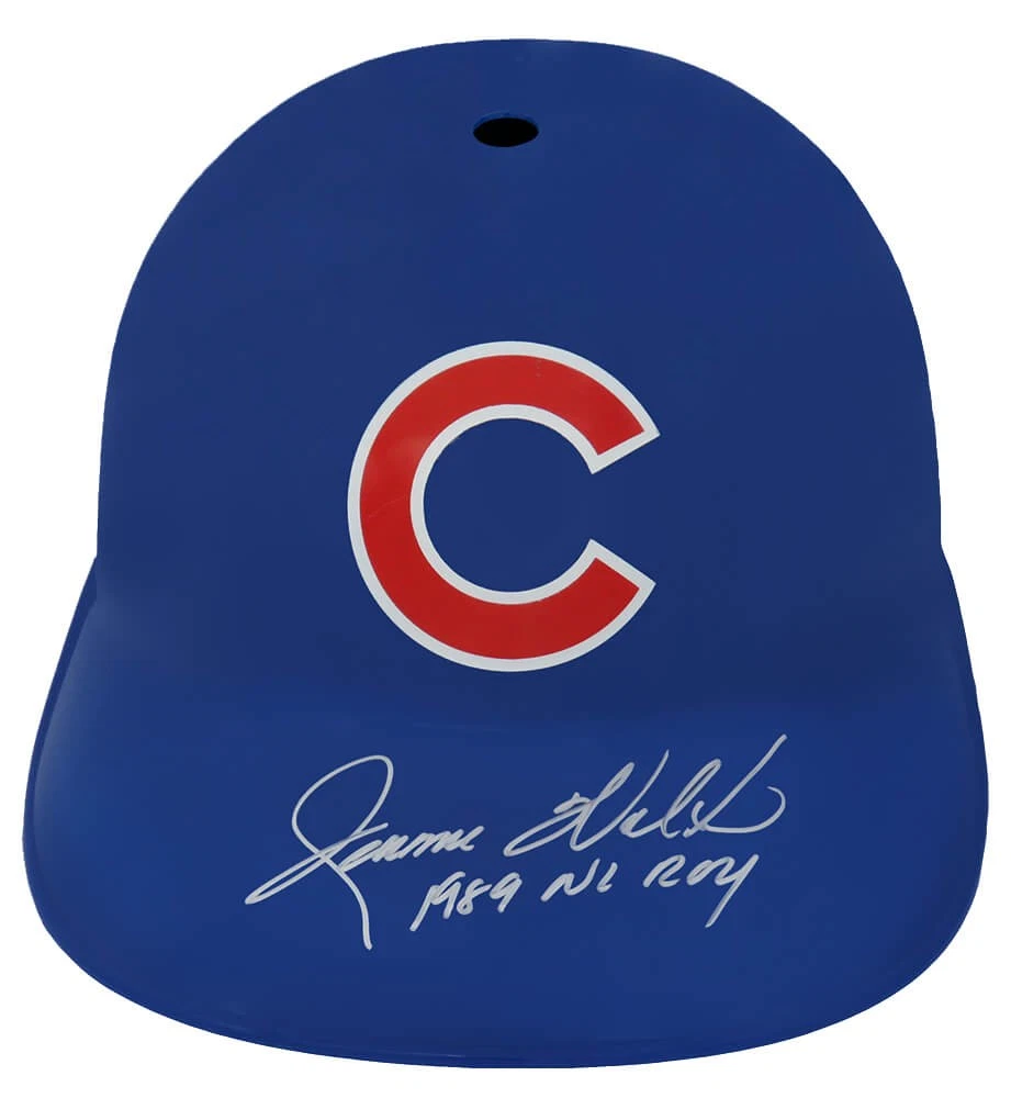 Jerome Walton Signed Cubs Replica Souvenir Batting Helmet w/1989 NL ROY (SS COA)