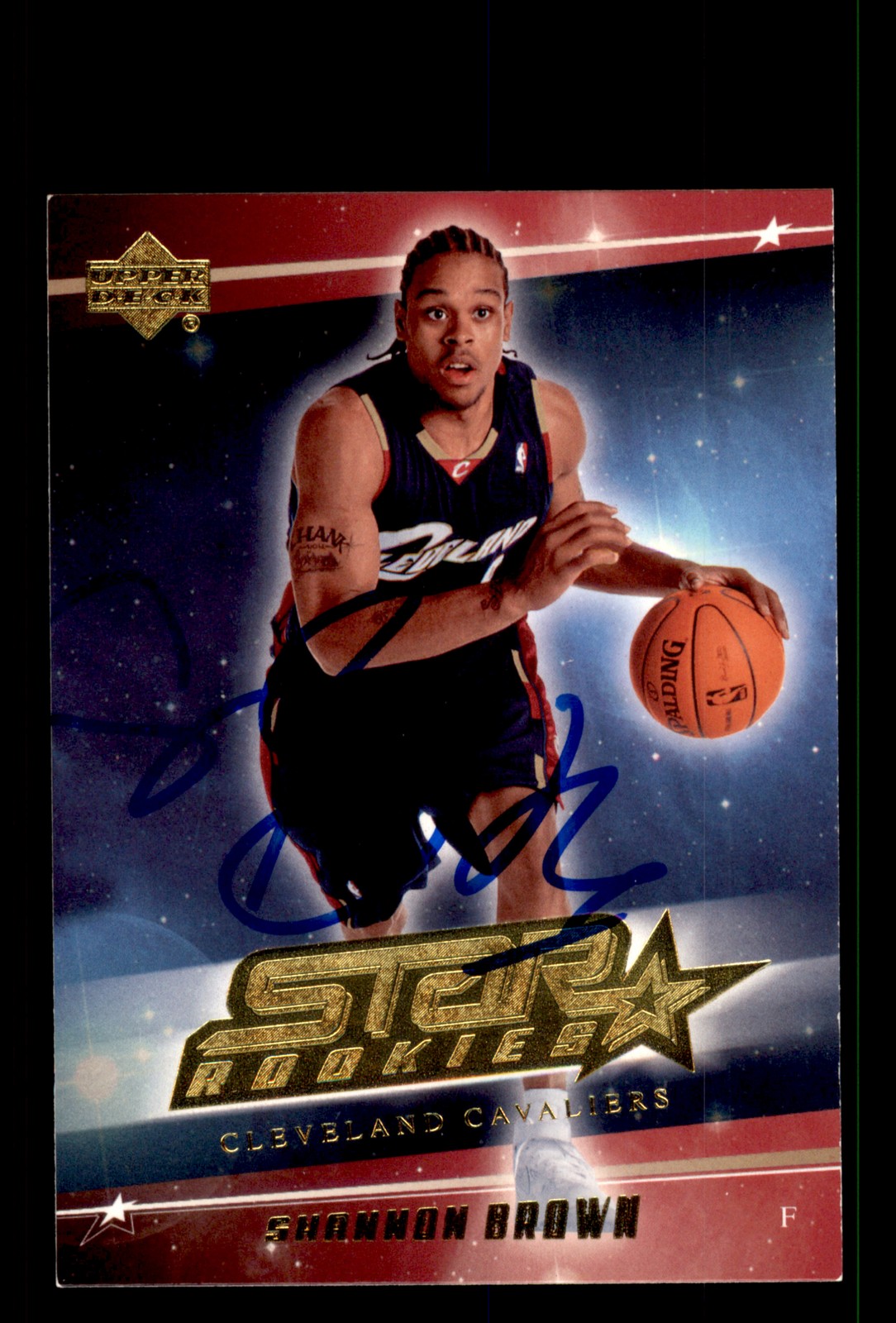 Signed Basketball Card Auto Shannon Brown 2006-07 Upper Deck #224 Cavaliers