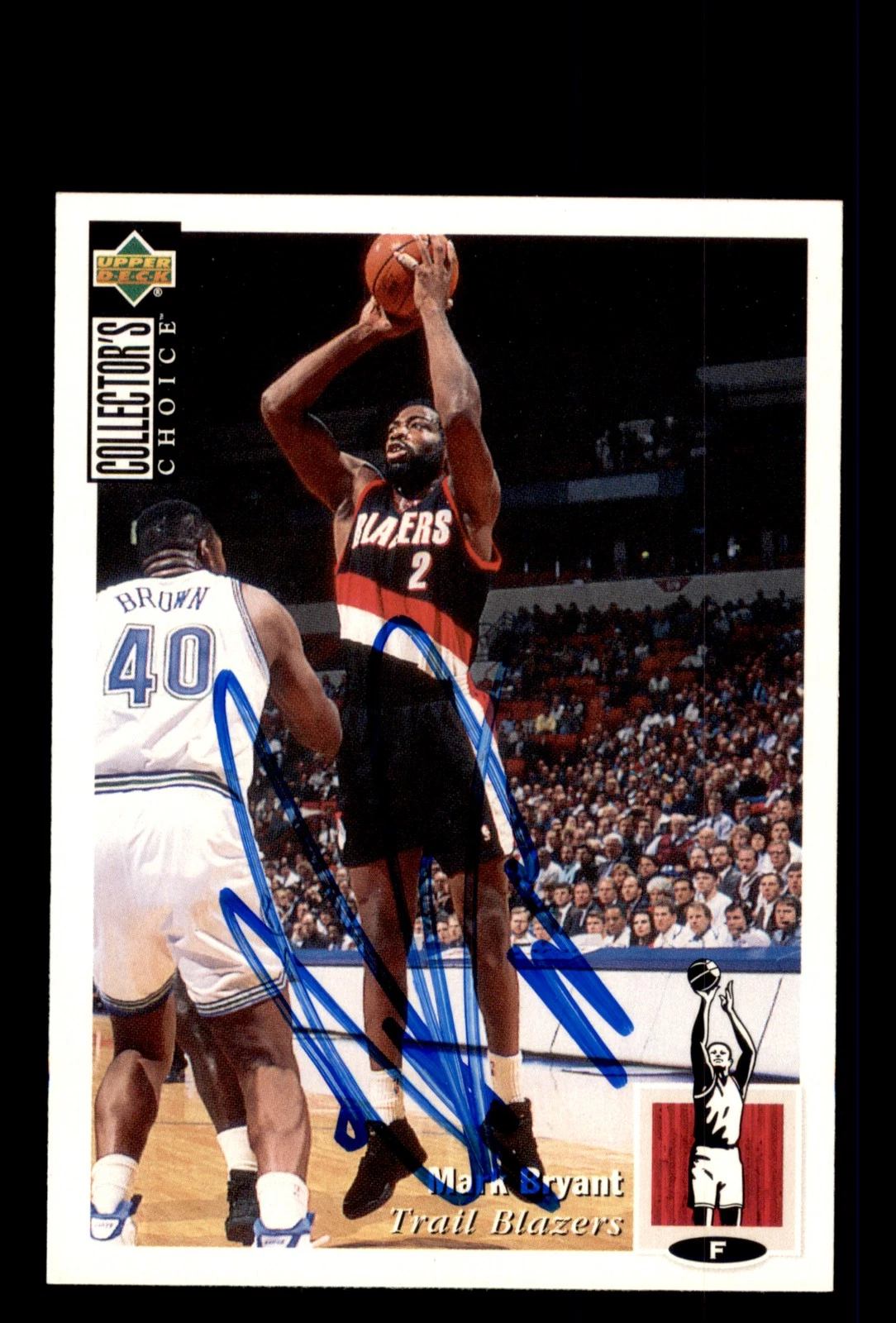 Signed Basketball Card Auto Mark Bryant 1994-95 Collector's Choice Spanish