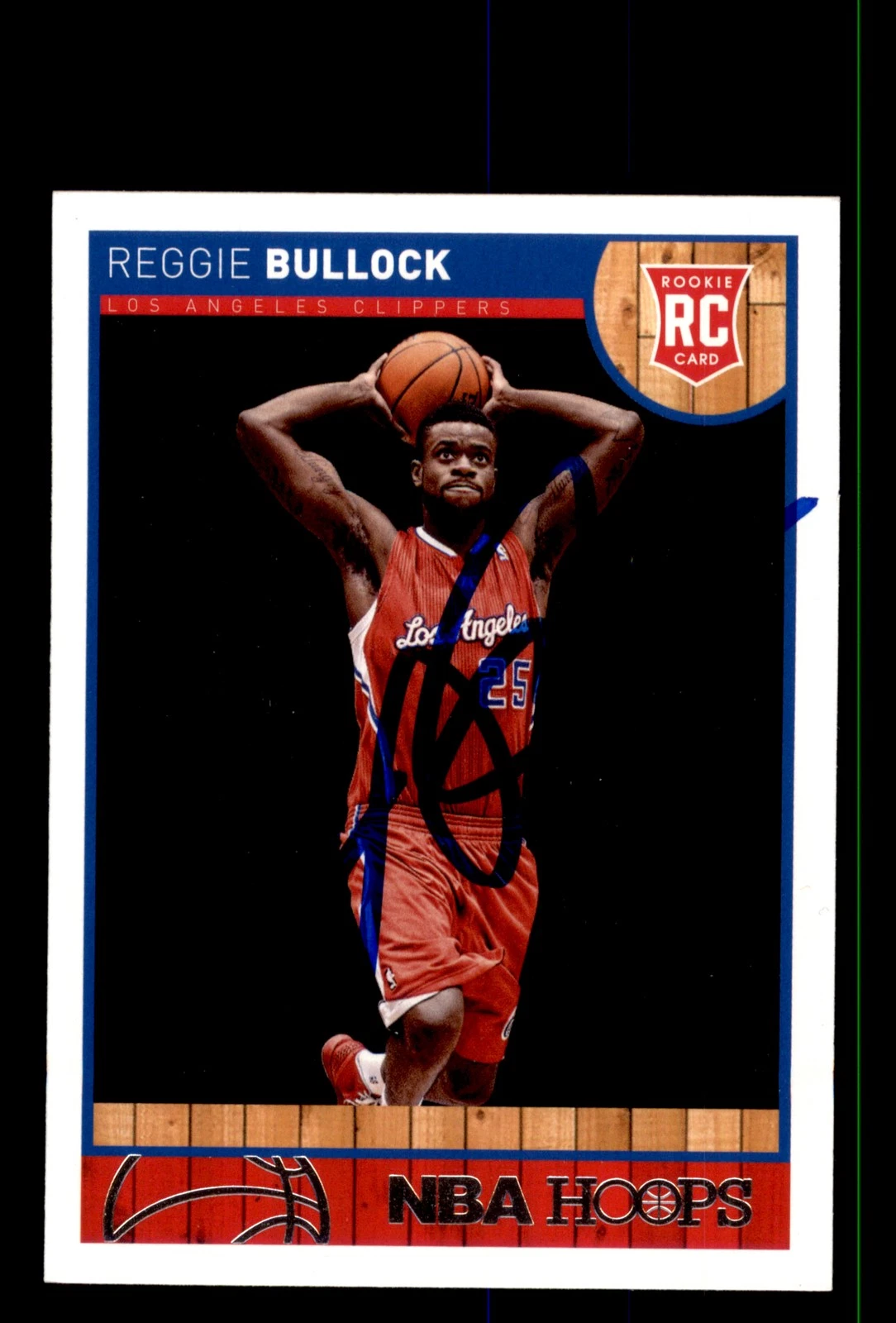 Signed Basketball Card Auto Reggie Bullock 2013-14 Hoops #285 LA Clippers