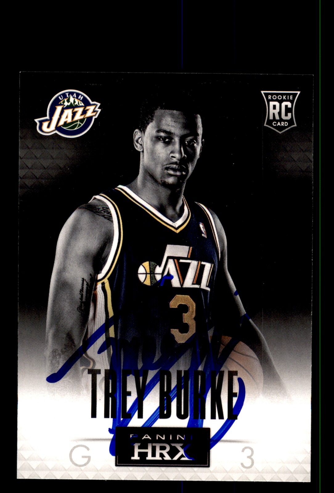 Signed Basketball Card Auto Trey Burke 2013-14 Panini Prizm #23 Utah Jazz HRX