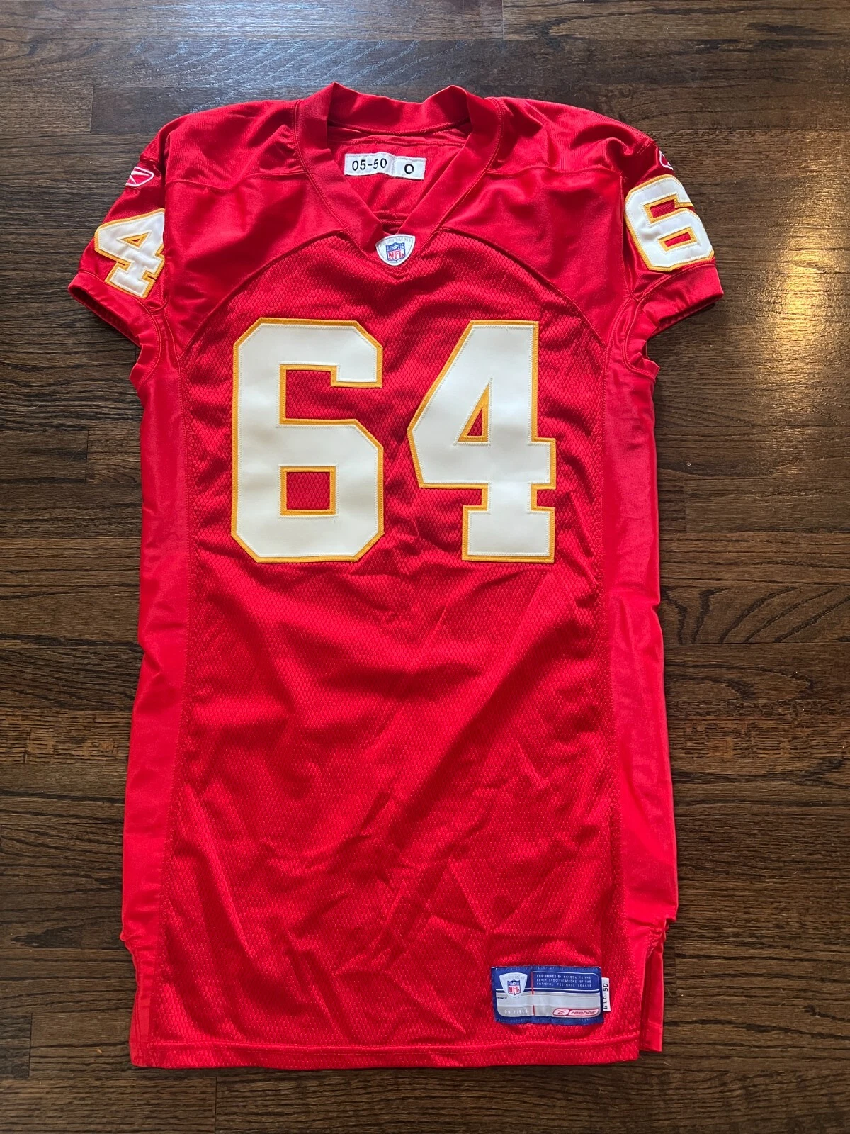 KANSAS CITY CHIEFS GAME USED ? ISSUED FOOTBALL JERSEY ZACH VILLE MU MIZZOU TIGER