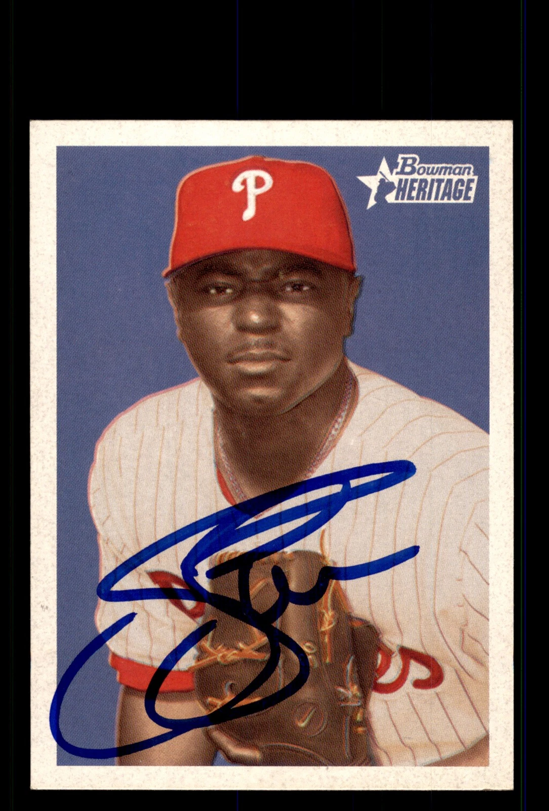 Signed Baseball Card Auto Tom Gordon 2006 Bowman Heritage #157 Phillies