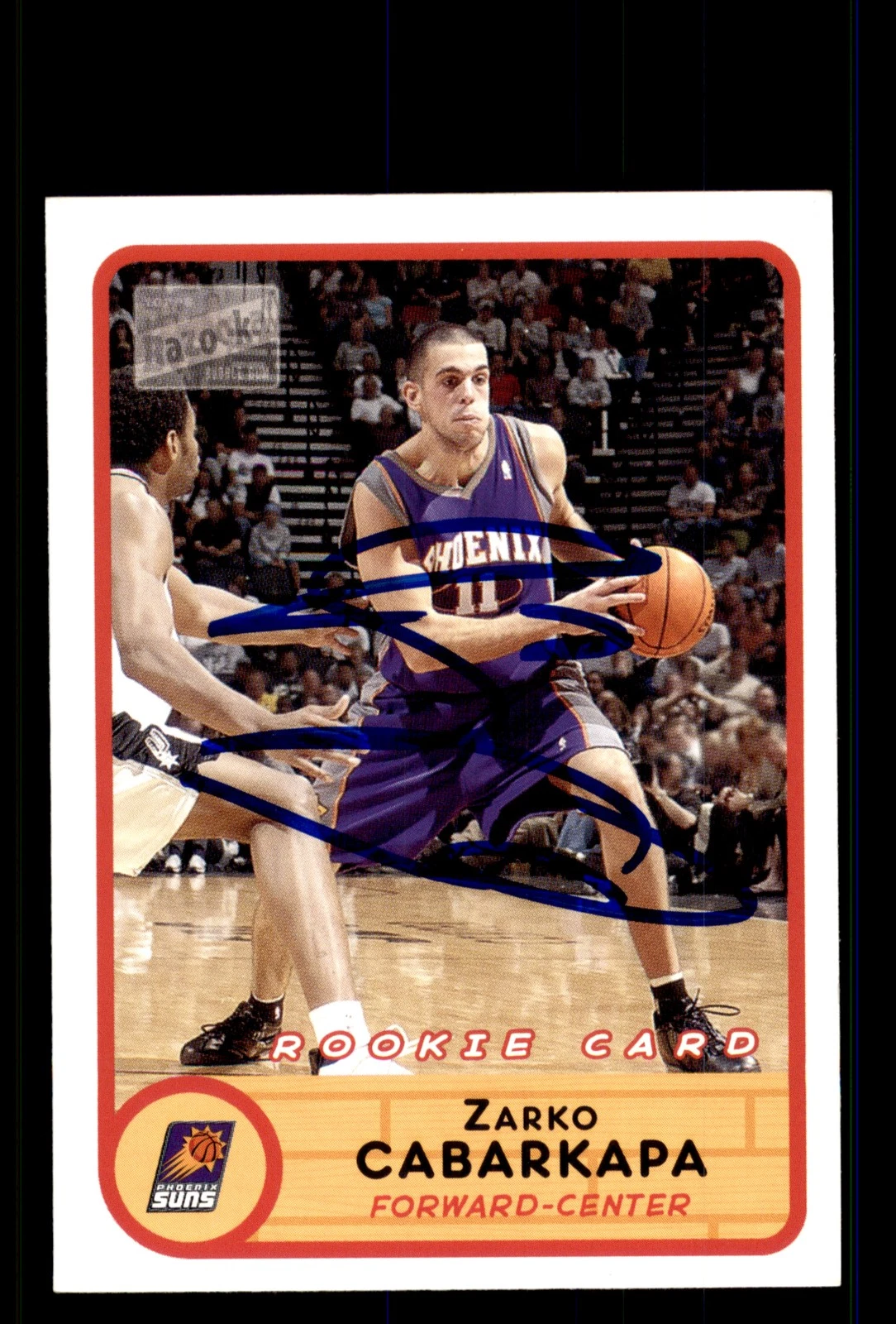 Signed Basketball Card Auto Zarko Cabarkapa 2003-04 Bazooka #267 Phoenix Suns