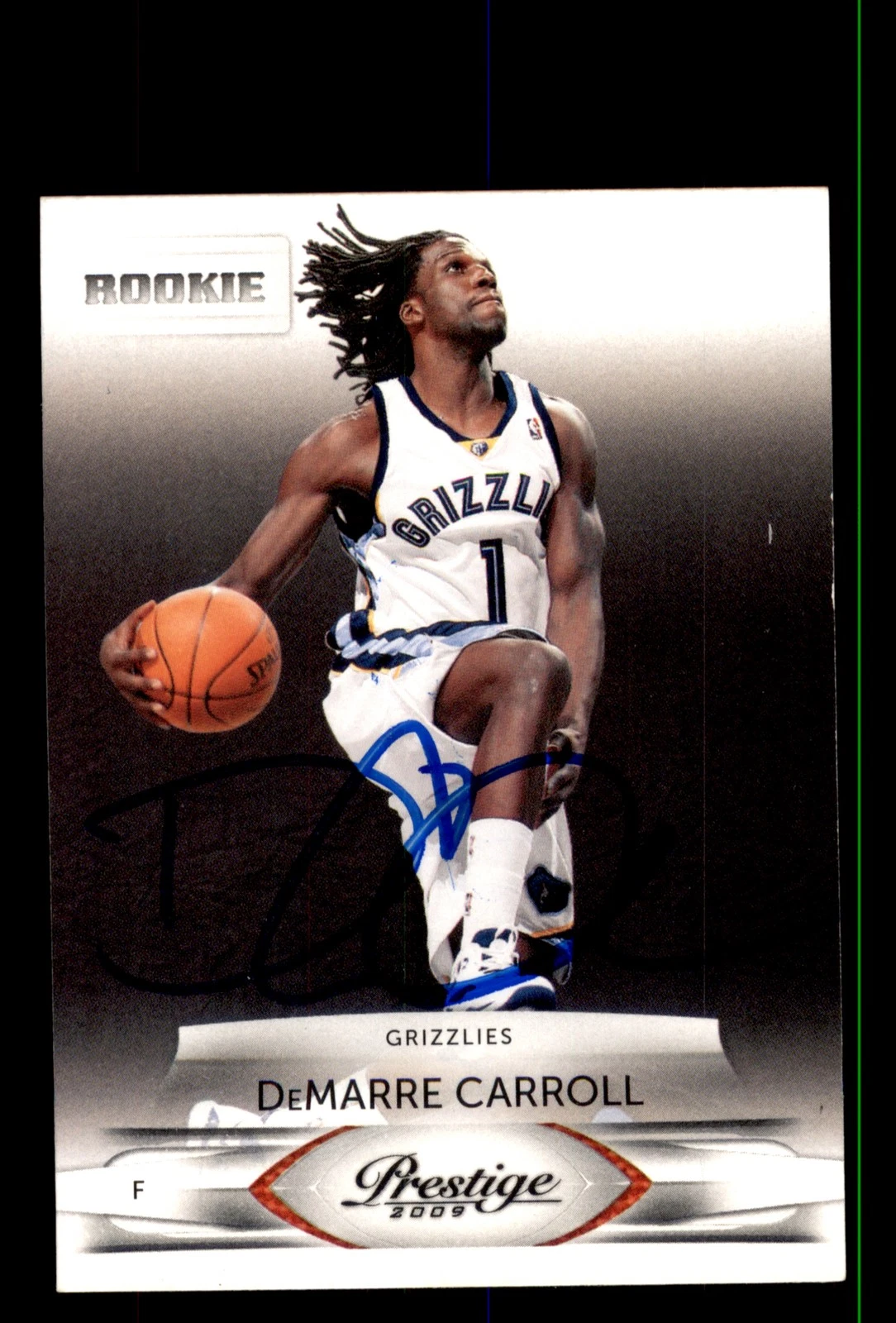 Signed Basketball Card Auto DeMarre Carroll 2009-10 Panini Prestige #227