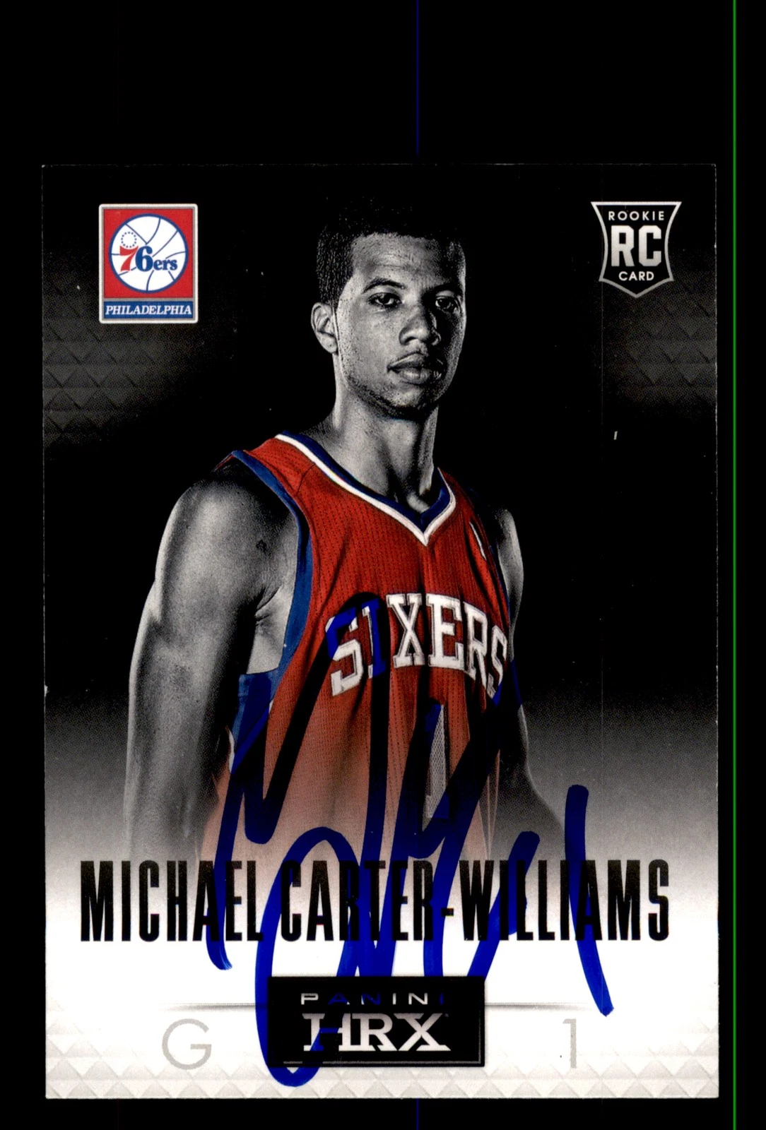 Signed Basketball Card Auto Michael Carter-Williams 2013-14 Panini HRX #14 76ers