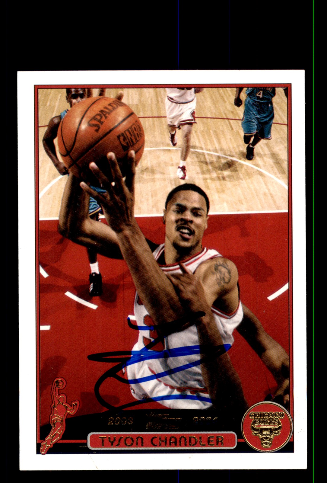 Signed Basketball Card Auto Tyson Chandler 2003-04 Topps #147 Factory Set