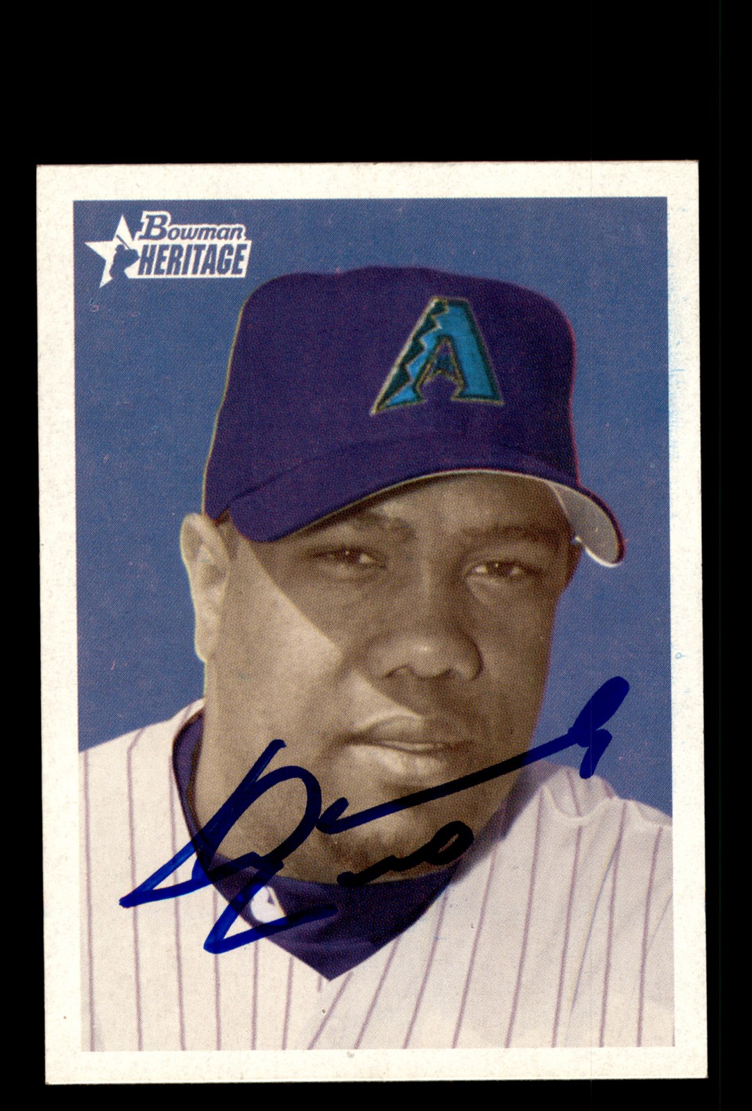 Signed Baseball Card Auto Livan Hernandez 2006 Bowman Heritage #24 Diamondbacks