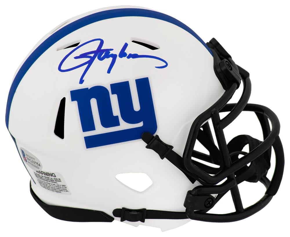 Lawrence Taylor Signed Giants Lunar Riddell Speed Mini Helmet  - (BECKETT COA)