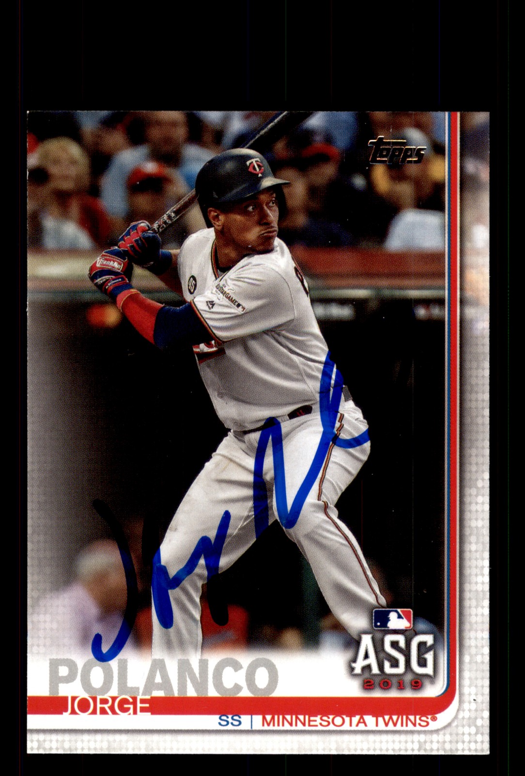 Signed Baseball Card Auto Jorge Polanco 2019 Topps #US10 Minnesota Twins