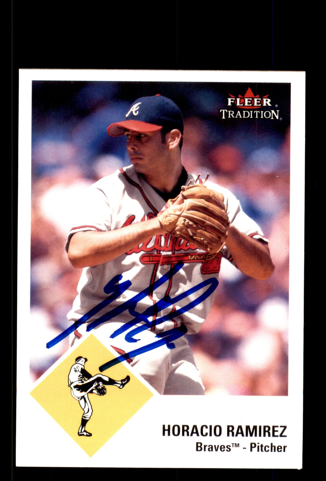 Signed Baseball Card Auto Horacio Ramirez 2003 Fleer Tradition #U162 Braves
