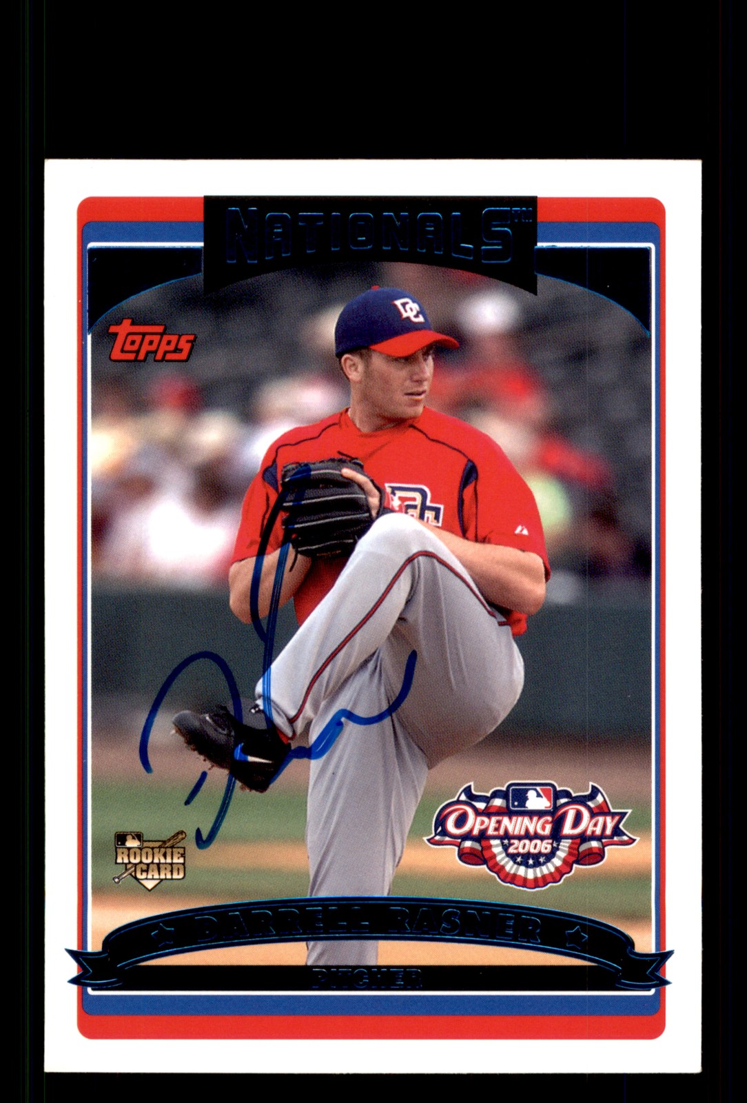 Signed Baseball Card Auto Darrell Rasner 2006 Topps Opening Day #160 Nationals