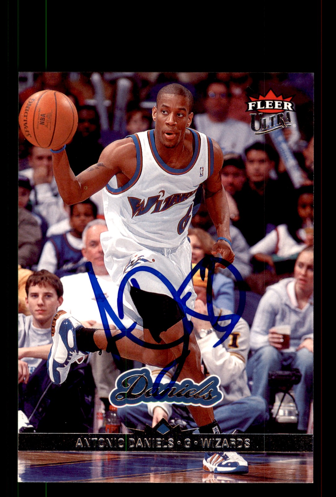 Signed Basketball Card Auto Antonio Daniels 2006-07 Fleer Ultra #169 Wizards