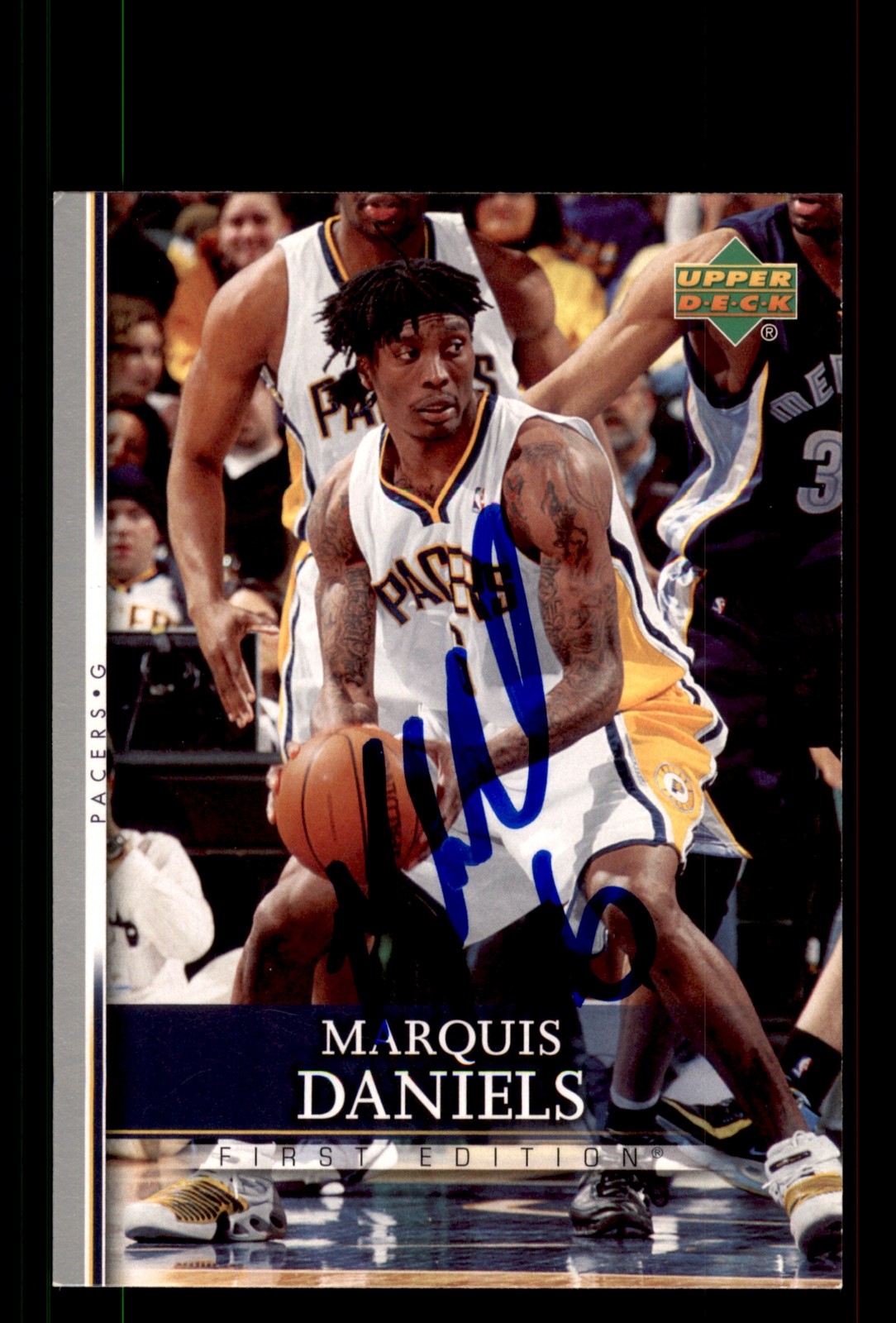 Signed Basketball Card Auto Marquis Daniels 2007-08 Upper Deck First Edition
