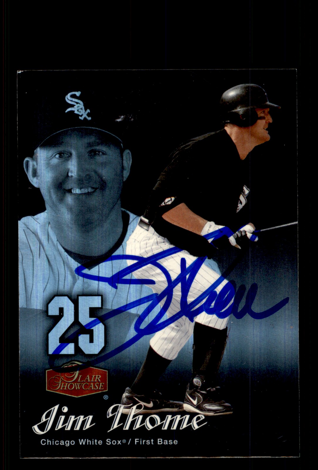 Signed Baseball Card Auto Jim Thome 2006 Flair Showcase #38 Chicago White Sox