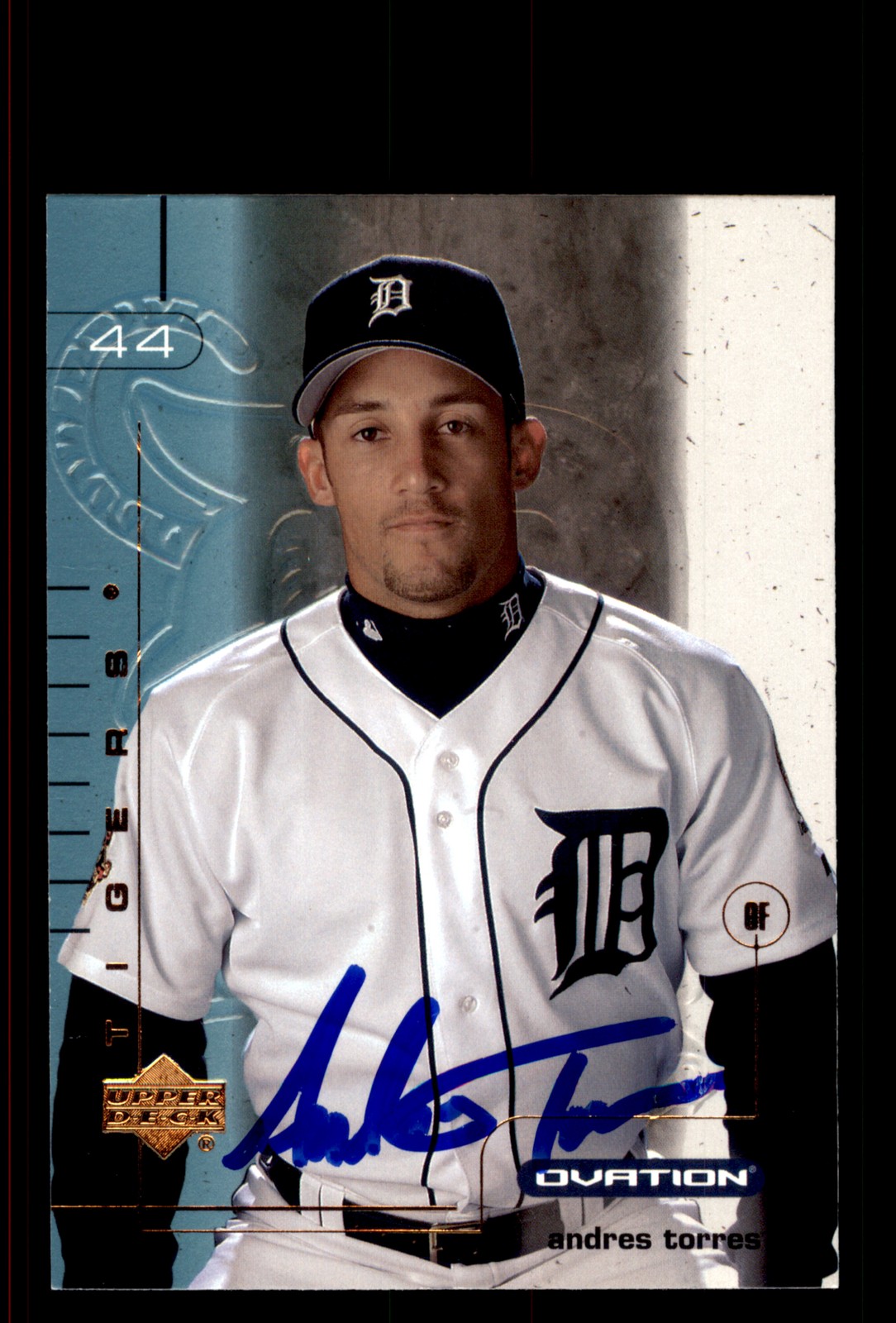Signed Baseball Card Auto Andres Torres 2002 Upper Deck Ovation Update #132