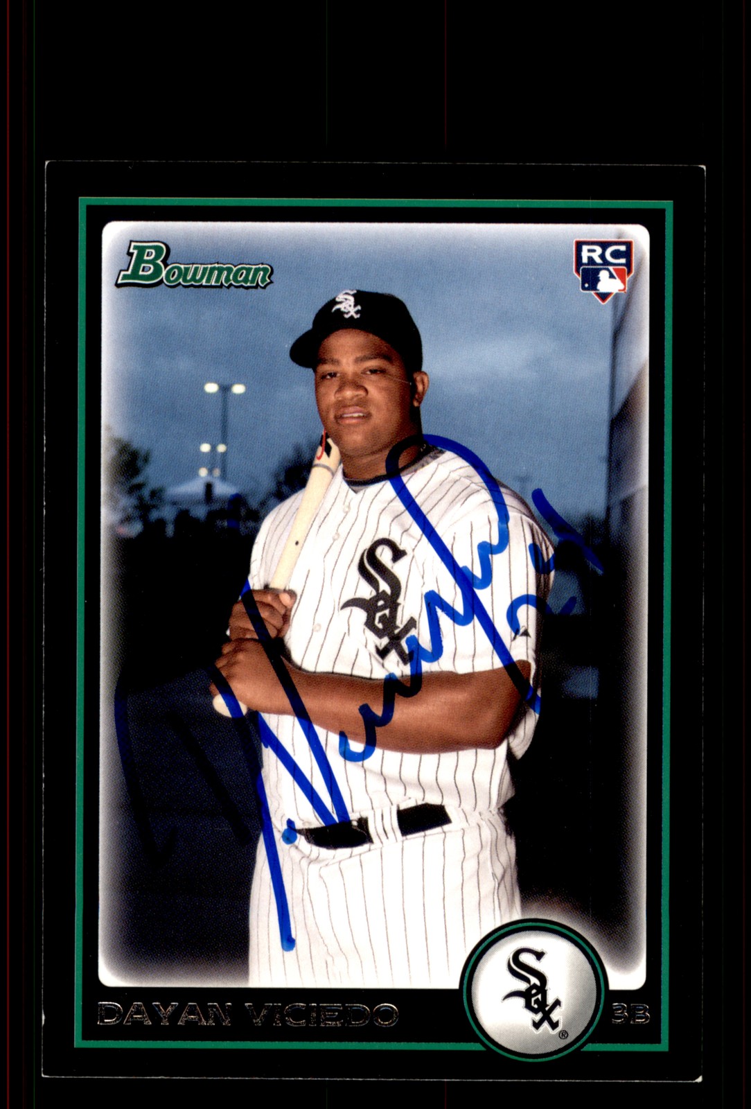 Signed Baseball Card Auto Dayan Viciedo 2010 Bowman #BDP75 Chicago White Sox
