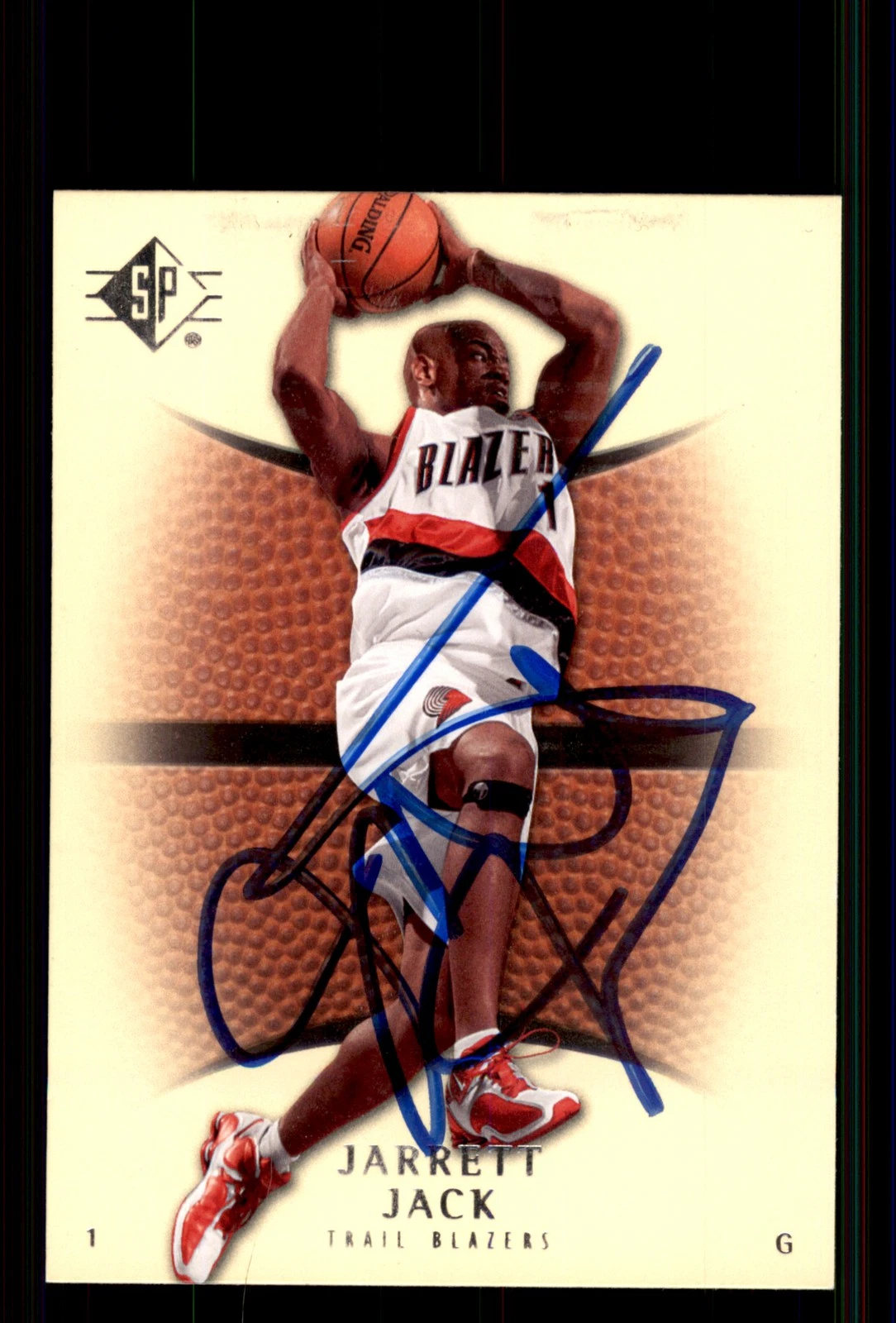 Signed Basketball Card Auto Jarrett Jack 2007-08 SP Authentic #3 Trail Blazers