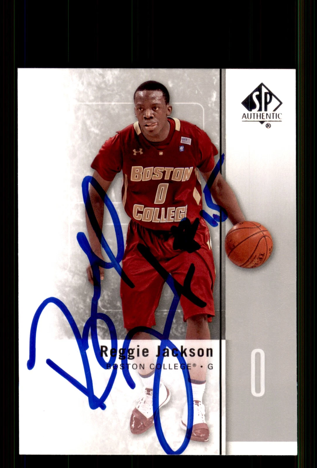 Signed Basketball Card Auto Reggie Jackson 2011-12 SP Authentic #26 BC