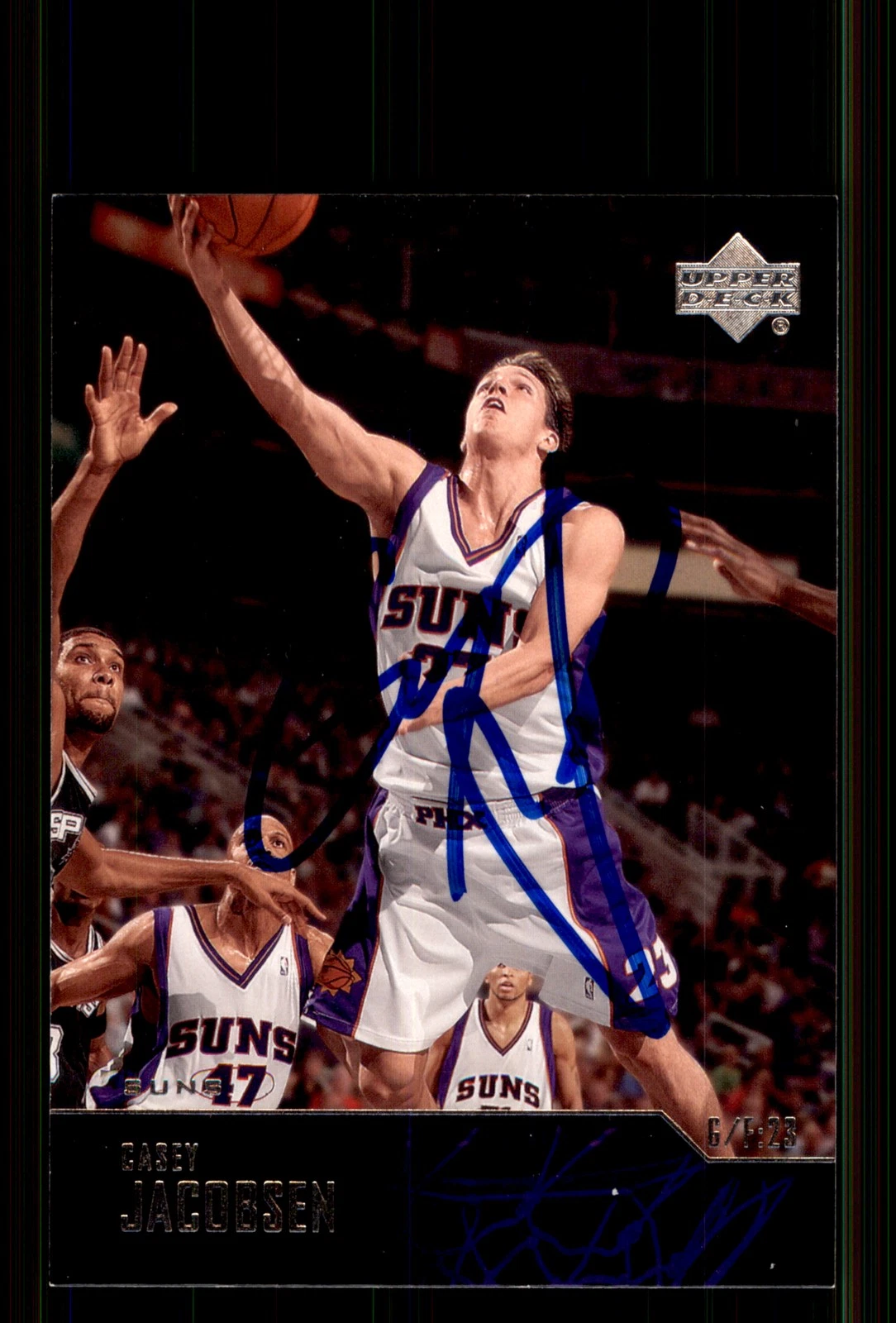 Signed Basketball Card Auto Casey Jacobsen 2003-04 Upper Deck #222 Phoenix Suns