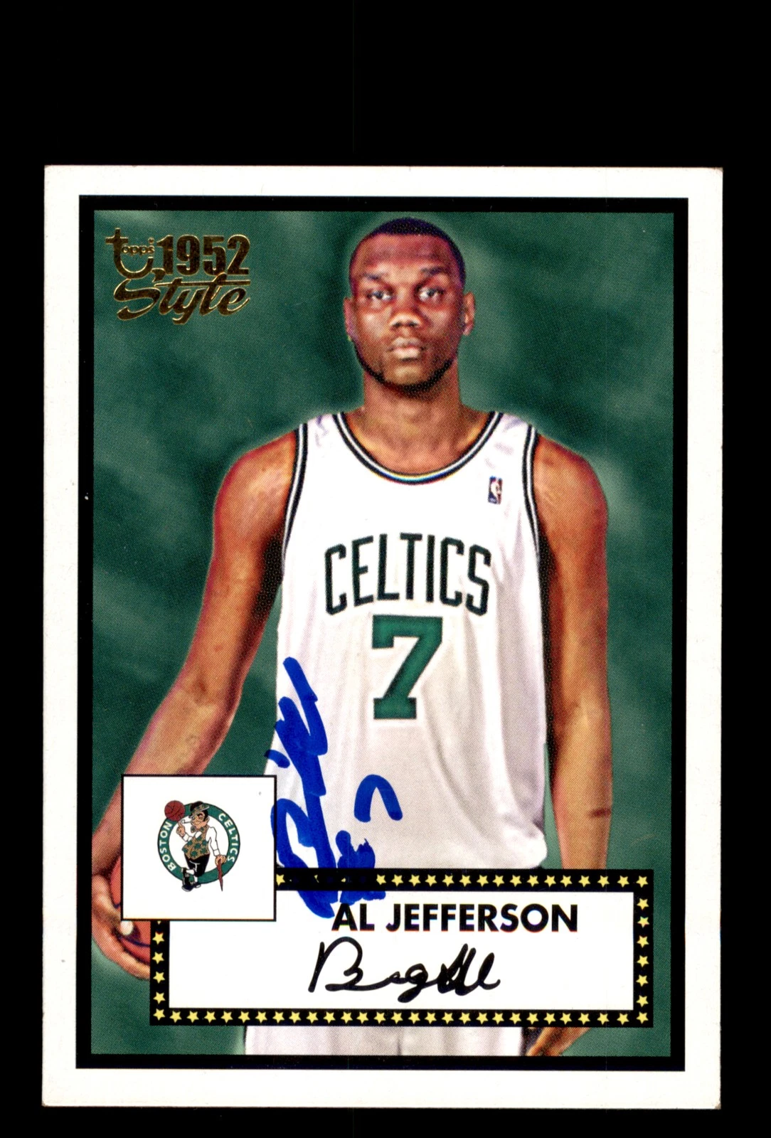 Signed Basketball Card Auto Al Jefferson 2005-06 Topps 1952 Style #36 Celtics
