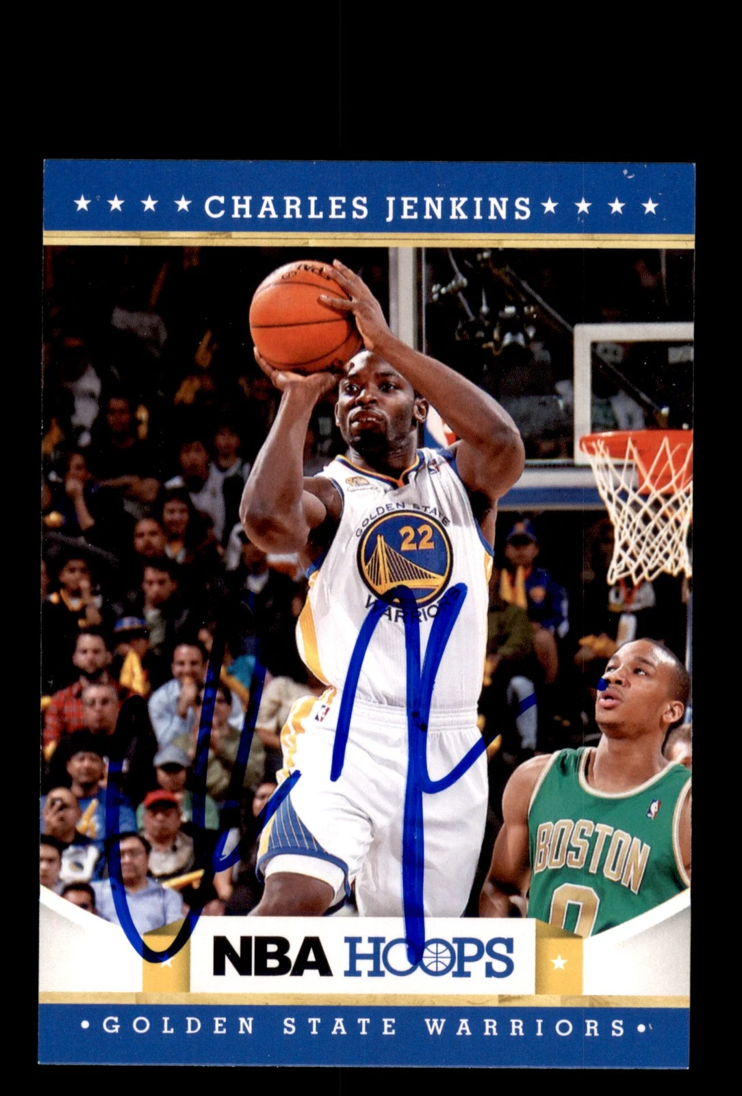 Signed Basketball Card Auto Charles Jenkins 2012-13 Hoops #251 Warriors