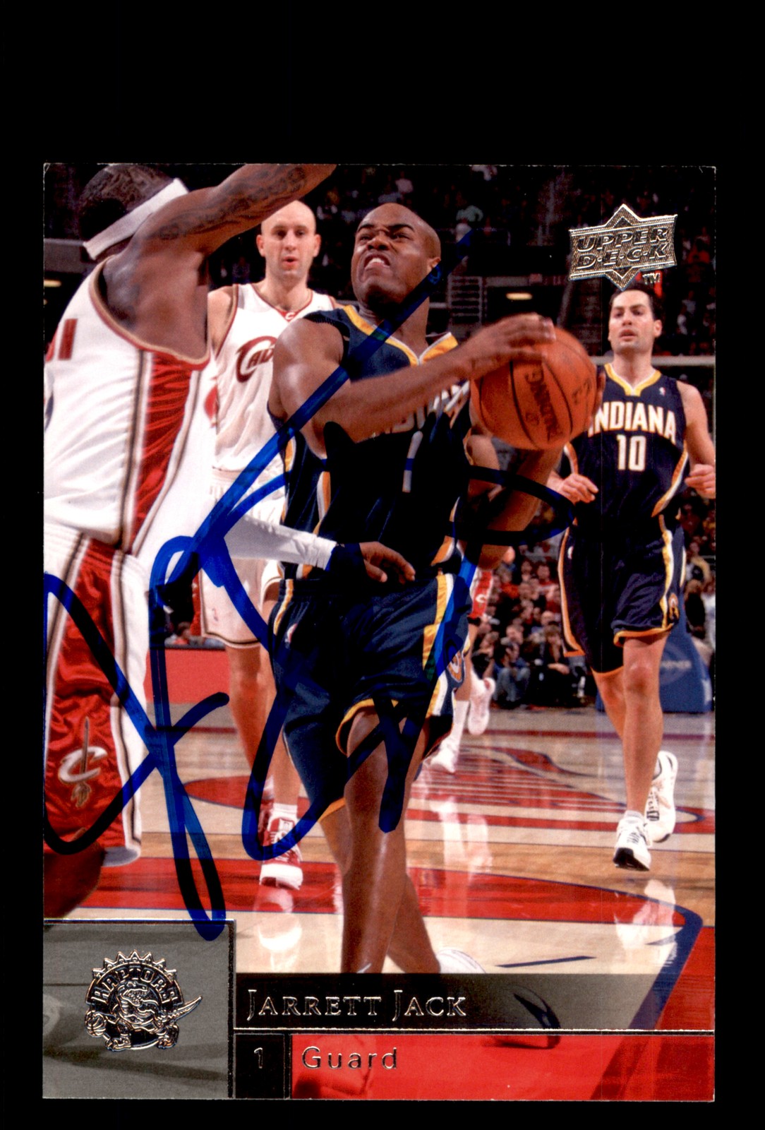 Signed Basketball Card Auto Jarrett Jack 2009-10 Upper Deck #72 Toronto Raptors