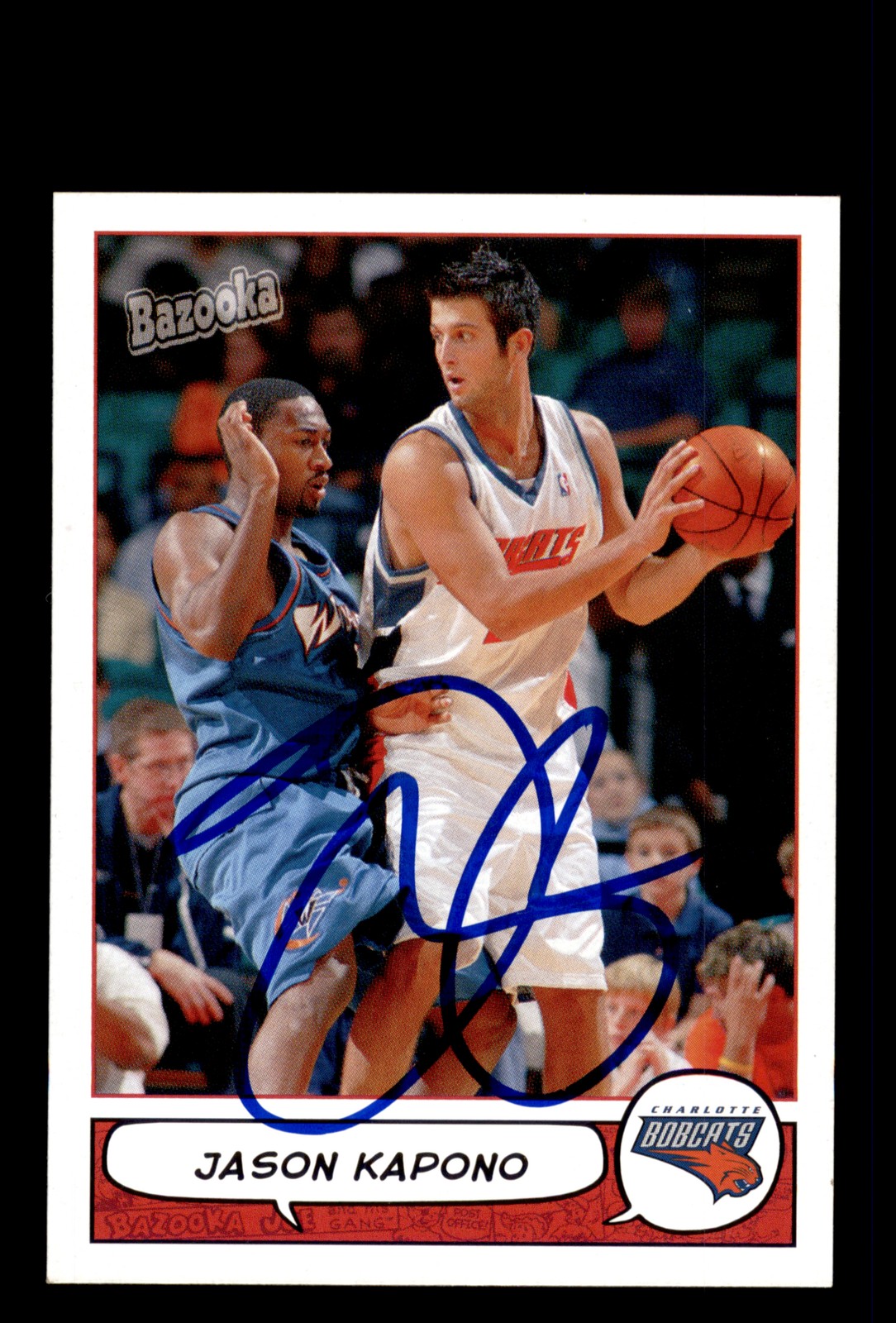 Signed Basketball Card Auto Jason Kapono 2004-05 Bazooka #63 Charlotte Bobcats