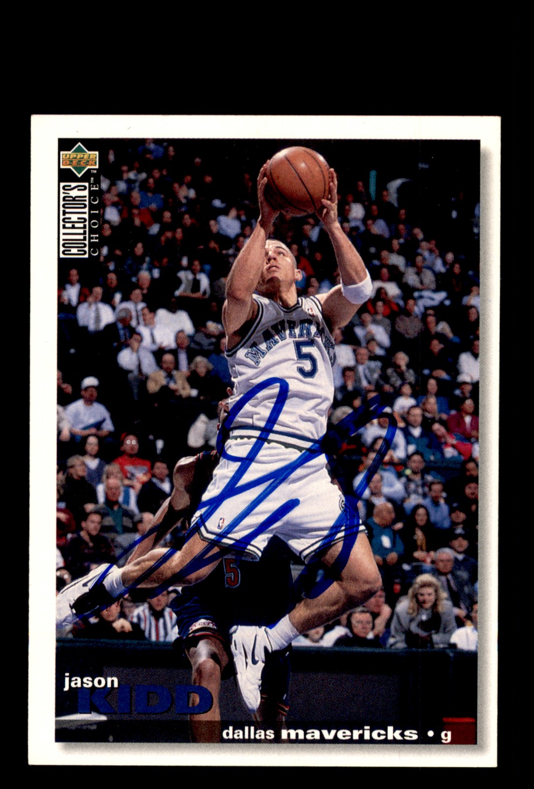 Signed Basketball Card Auto Jason Kidd 1995-96 Collector's Choice #5