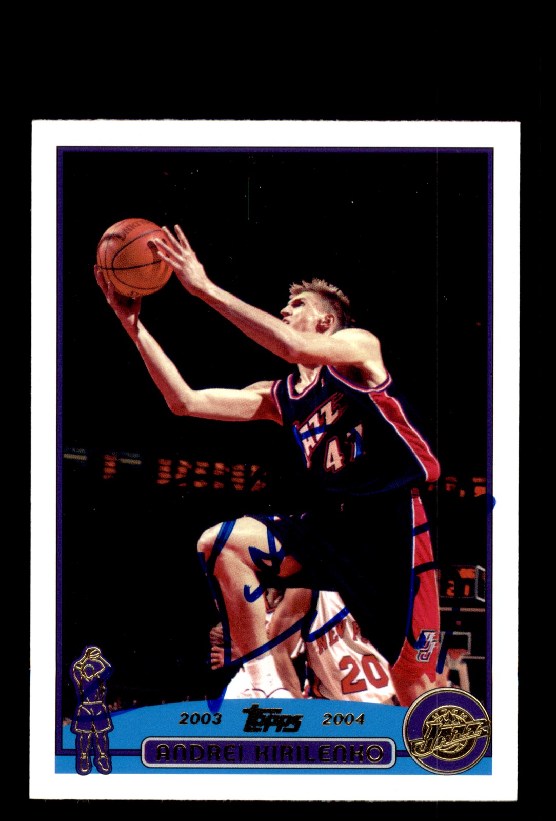 Signed Basketball Card Auto Andrei Kirilenko 2003-04 Topps #171 Jazz FS
