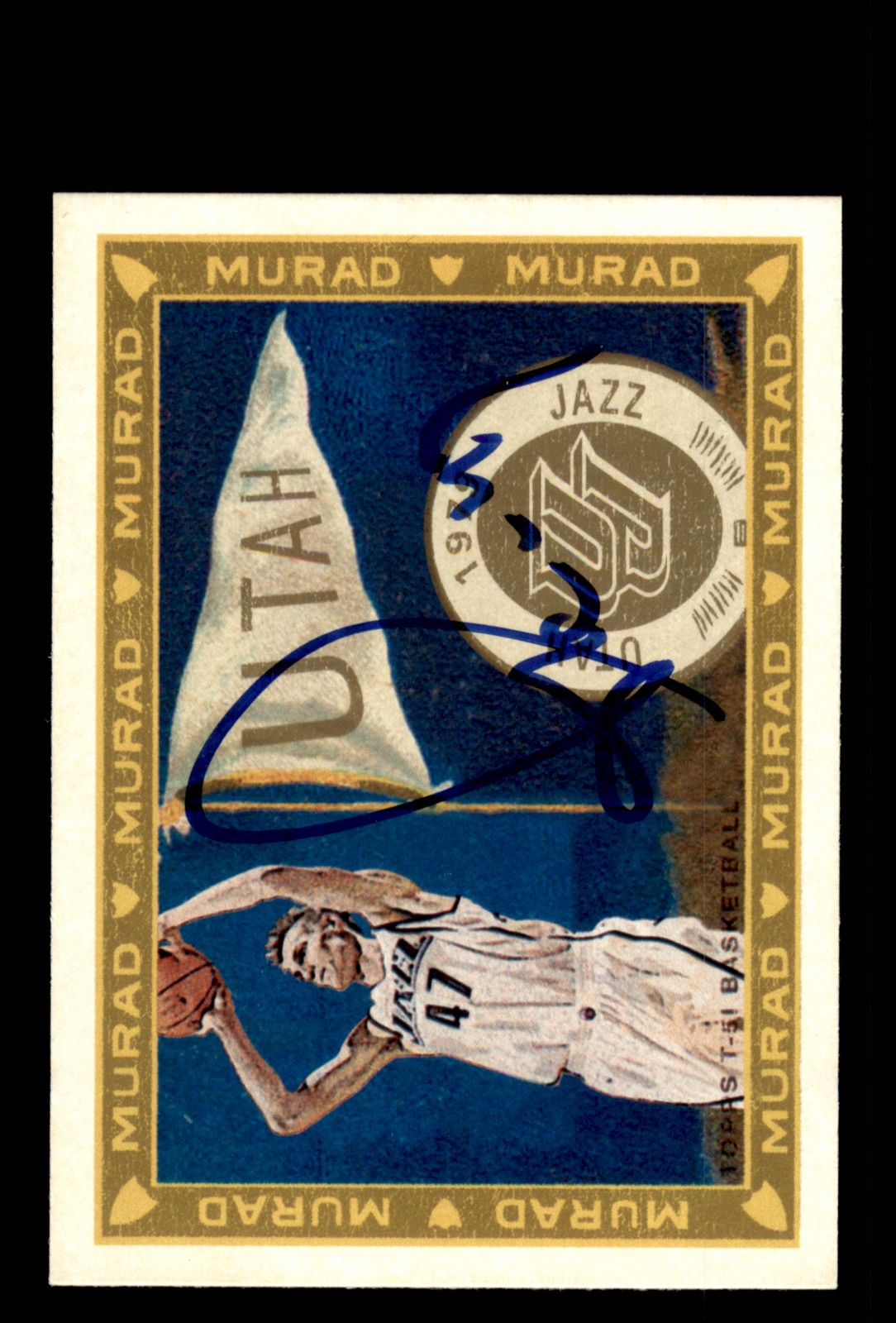 Signed Basketball Card Auto Andrei Kirilenko 2008-09 Topps T-51 Murad #49