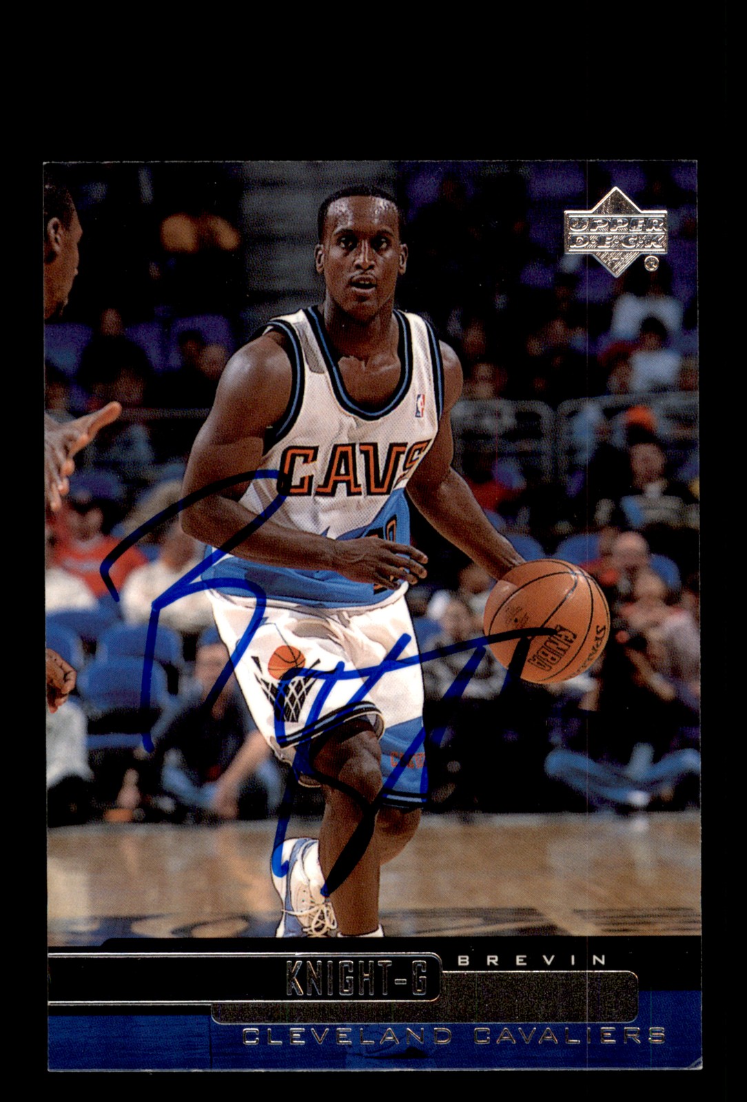 Signed Basketball Card Auto Brevin Knight 1999-00 Upper Deck #23 Cavaliers
